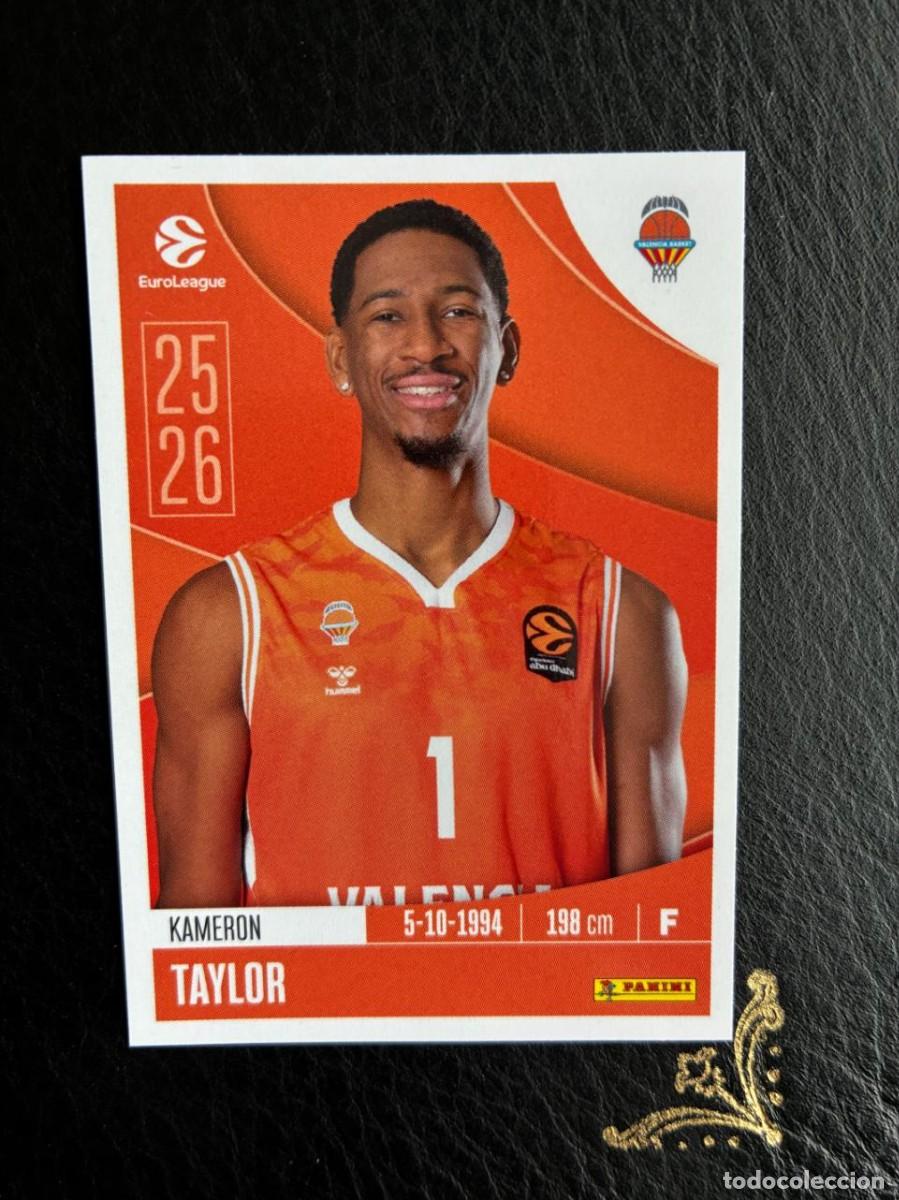 Collezionismo sportivo: 343 KAMERON TAYLOR VALENCIA BASKET EUROLEAGUE 25 26 2025 2026 PANINI album