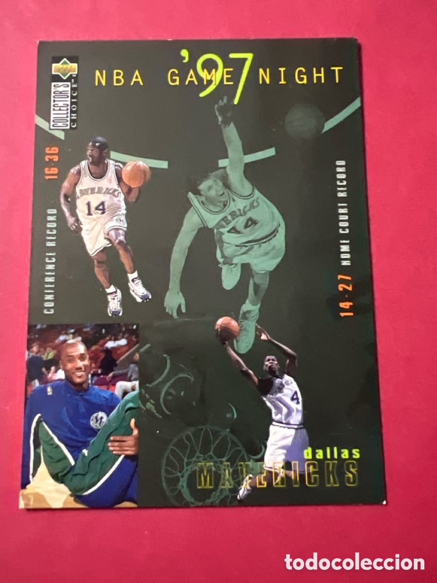 Coleccionismo deportivo: C782. 1997 Upper Deck NBA Game Night Dallas Mavericks #161