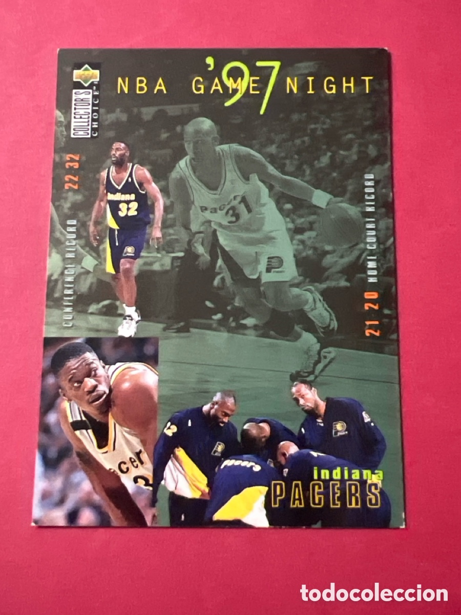 Coleccionismo deportivo: C790. 1997-98 Upper Deck Collector's Choice - NBA Game Night Indiana Pacers #166