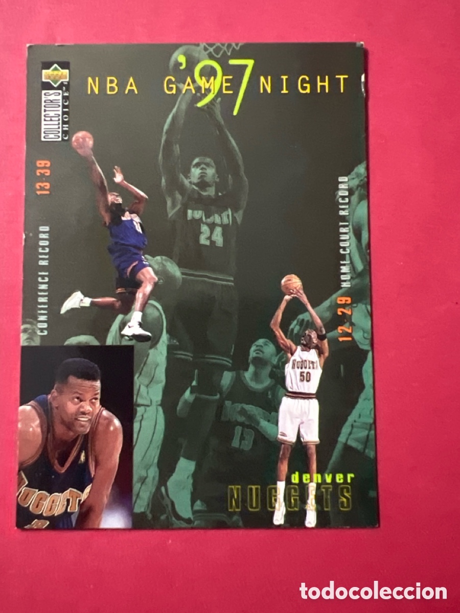 Coleccionismo deportivo: C792. NBA GAME NIGHT 97 DENVER NUGGETS 1997 BASKETBALL UPPER DECK COLLECTOR CARD