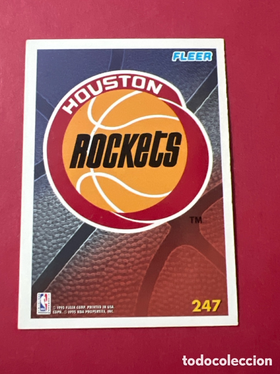 Coleccionismo deportivo: C793. NBA Basket - Houston Rockets N&ordm; 247 Escudo - FLEER 94-95, 1994-1995