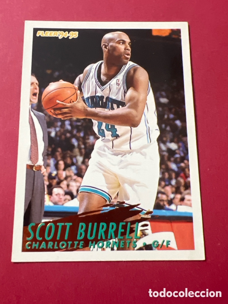 Coleccionismo deportivo: C802. SCOTT BURRELL (CHARLOTTE HORNETS) - N&ordm; 22 - NBA BASKETBALL 1994-1995 - FLEER 94-95.