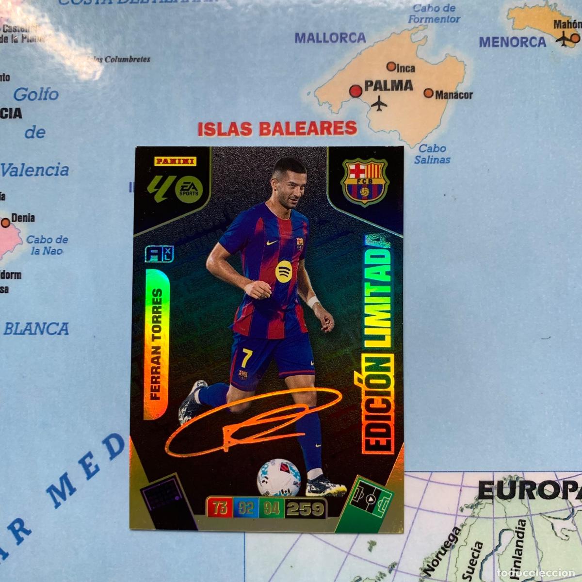 Sports collectibles: Ferran Torres Edici&oacute;n Limitada Firmada Del Barcelona cromo adrenalyn XL 25-26 2025-2026