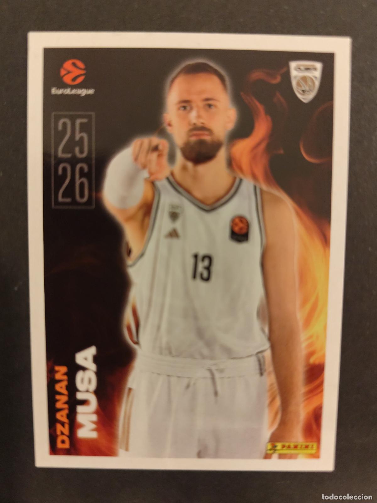 Coleccionismo deportivo: 8 DZANAN MUSA DUBAI BASKETBALL KEY PLAYERS EUROLEAGUE 2025 2026 25 26 BALONCESTO