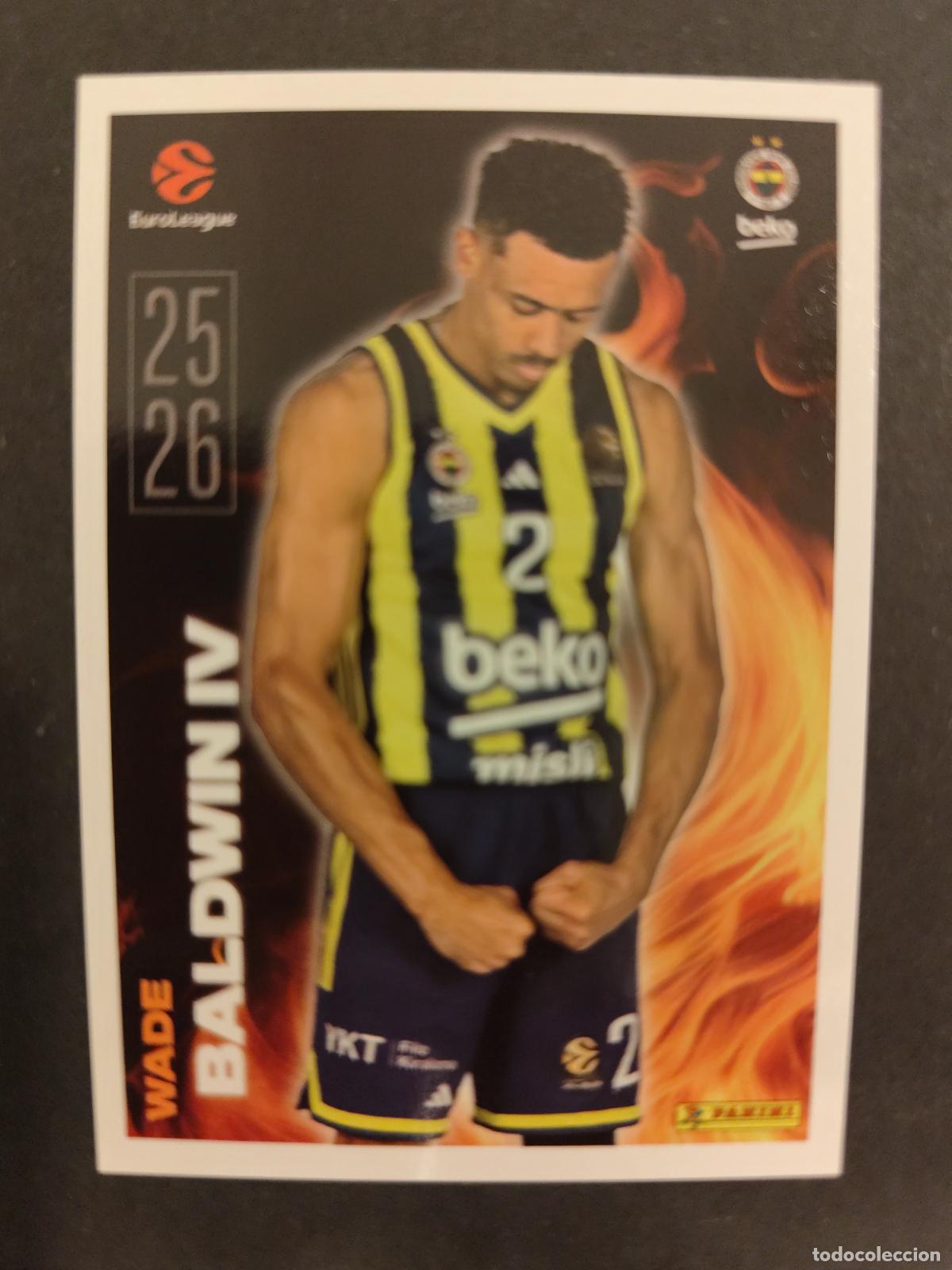 Coleccionismo deportivo: 12 WADE BALDWIN IV FENERBAH&Ccedil;E KEY PLAYERS EUROLEAGUE 2025 2026 25 26 BALONCESTO