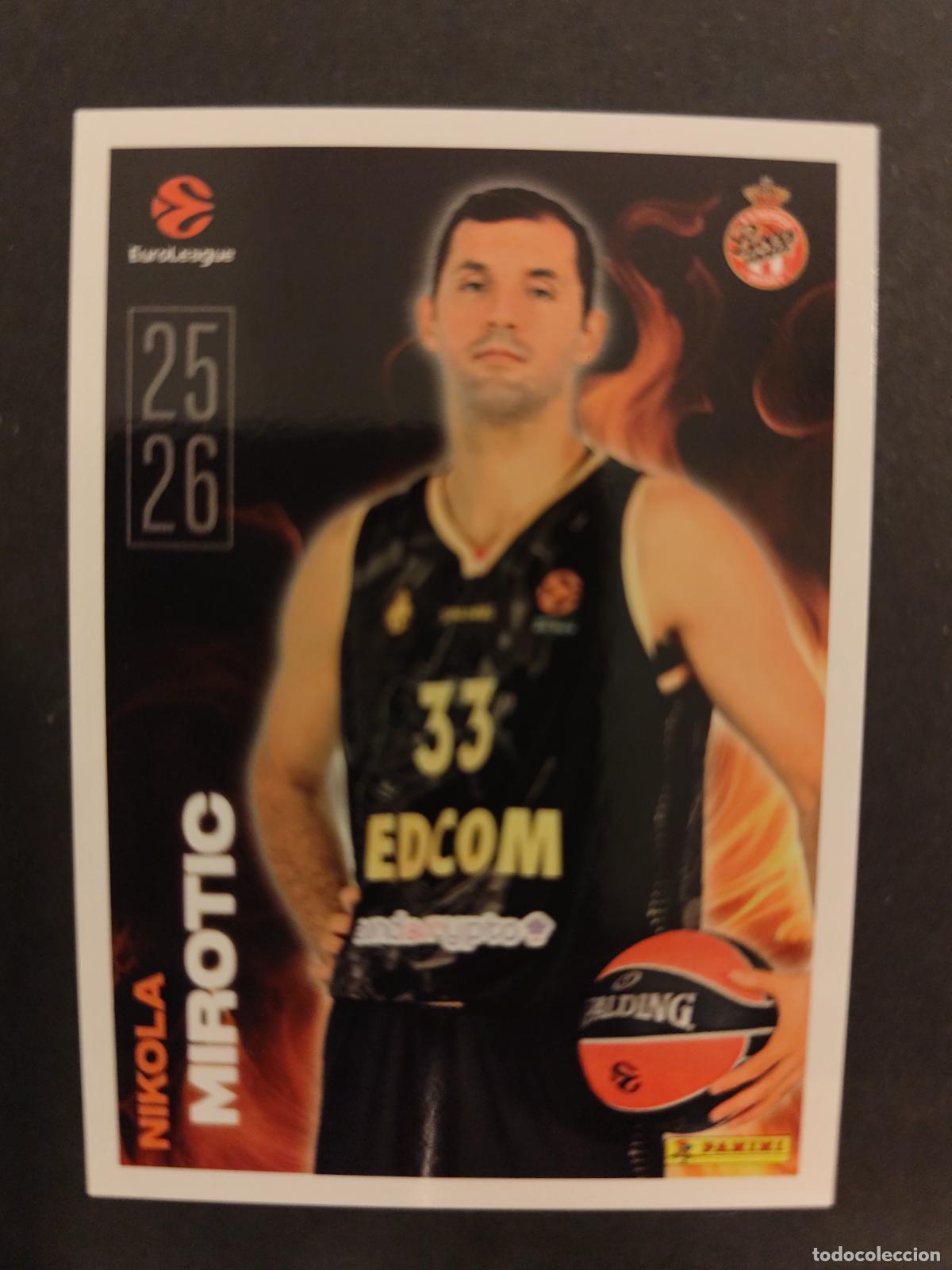 Coleccionismo deportivo: 5 NIKOLA MIROTIC AS MONACO KEY PLAYERS EUROLEAGUE 2025 2026 25 26 BALONCESTO