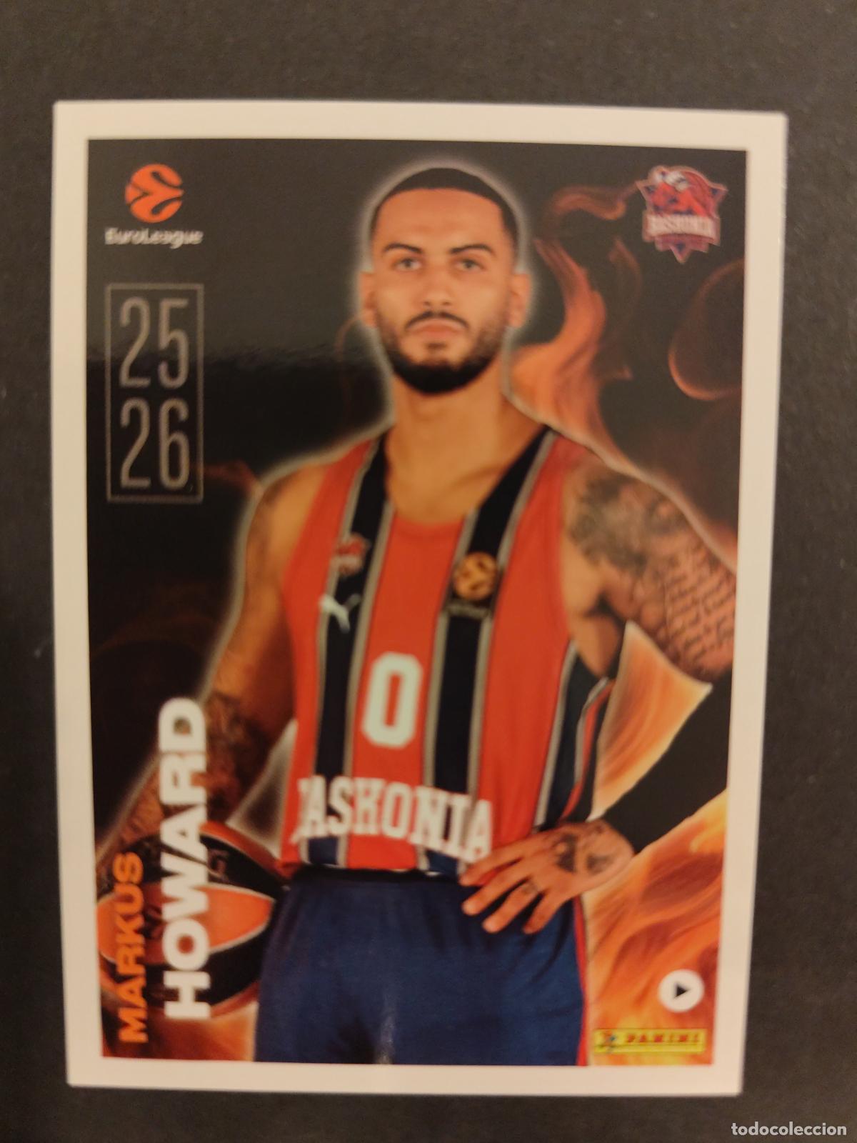 Coleccionismo deportivo: 6 MARKUS HOWARD BASKONIA KEY PLAYERS EUROLEAGUE 2025 2026 25 26 BALONCESTO