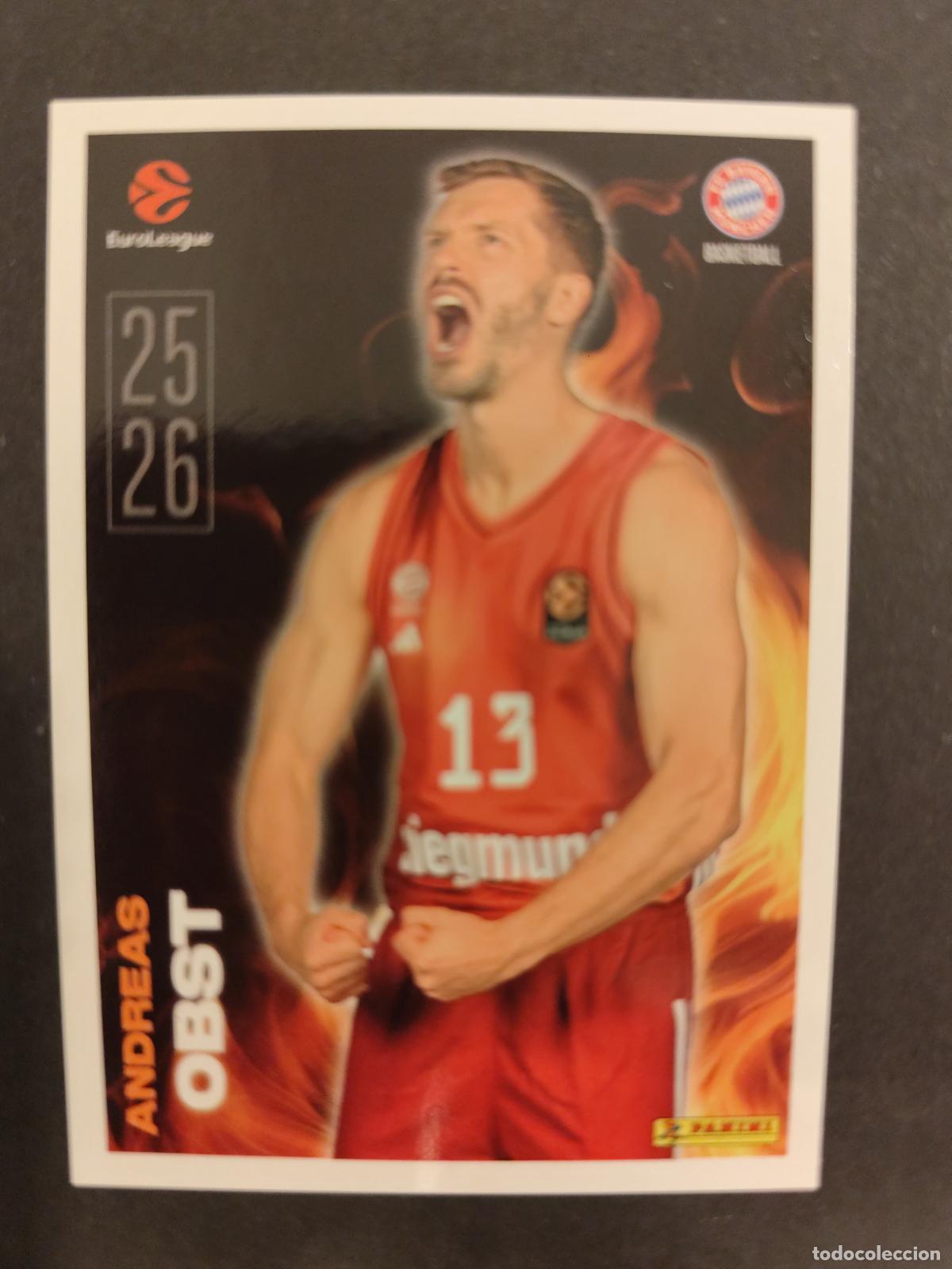 Coleccionismo deportivo: 11 ANDREAS OBST BAYERN M&Uacute;NICH KEY PLAYERS EUROLEAGUE 2025 2026 25 26 BALONCESTO