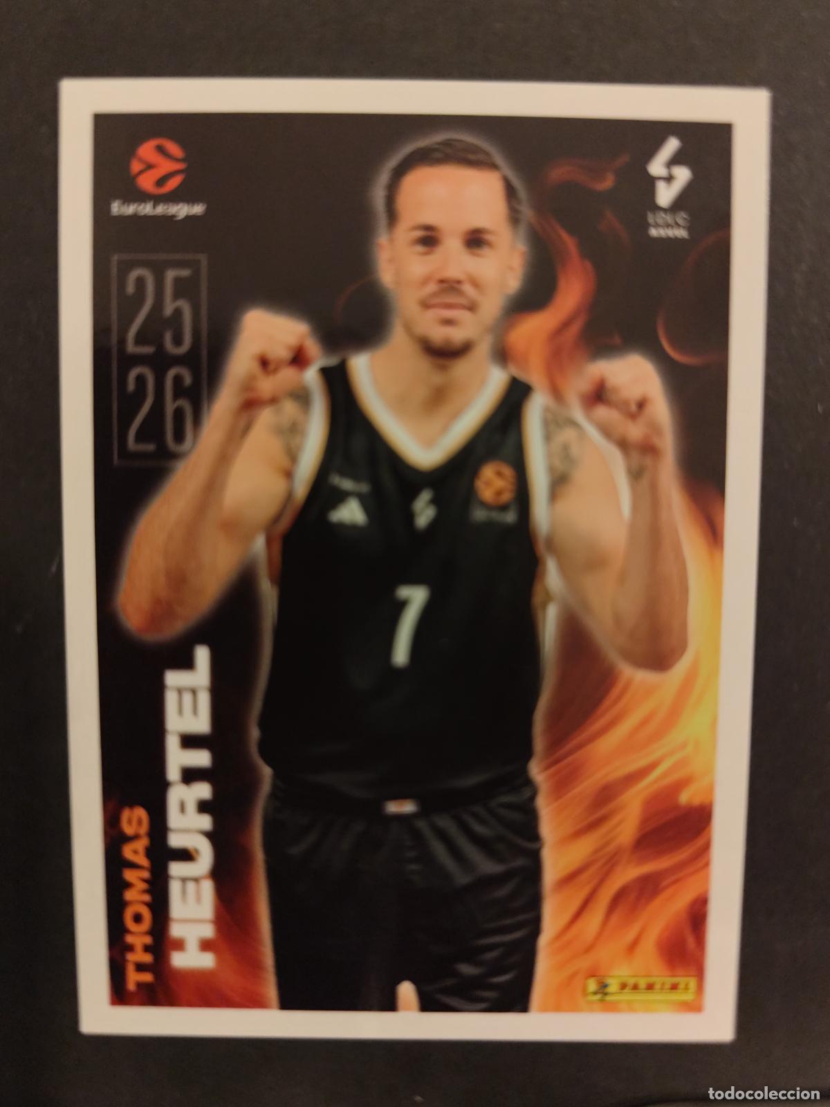Coleccionismo deportivo: 14 THOMAS HEURTEL ASVEL VILLEURBANNE KEY PLAYERS EUROLEAGUE 2025 2026 25 26 BALONCESTO