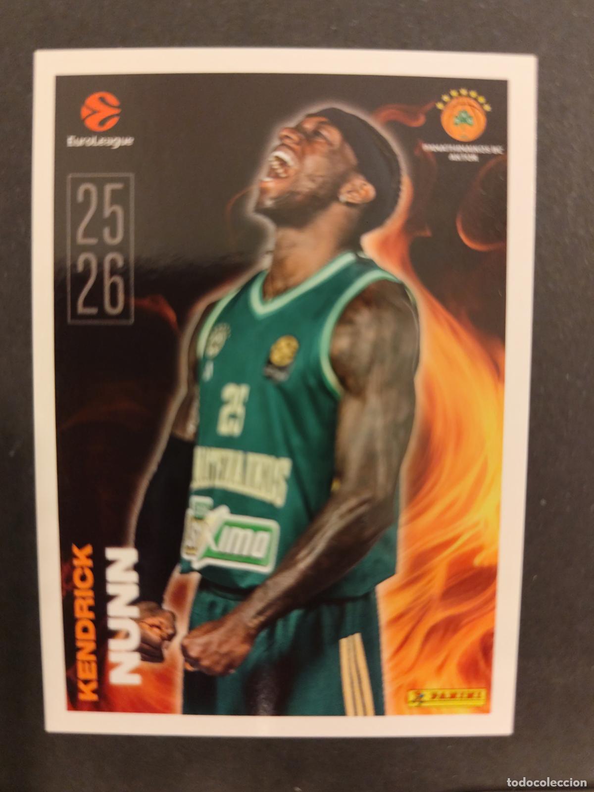 Coleccionismo deportivo: 17 KENDRICK NUNN PANATHINAIKOS KEY PLAYERS EUROLEAGUE 2025 2026 25 26 BALONCESTO