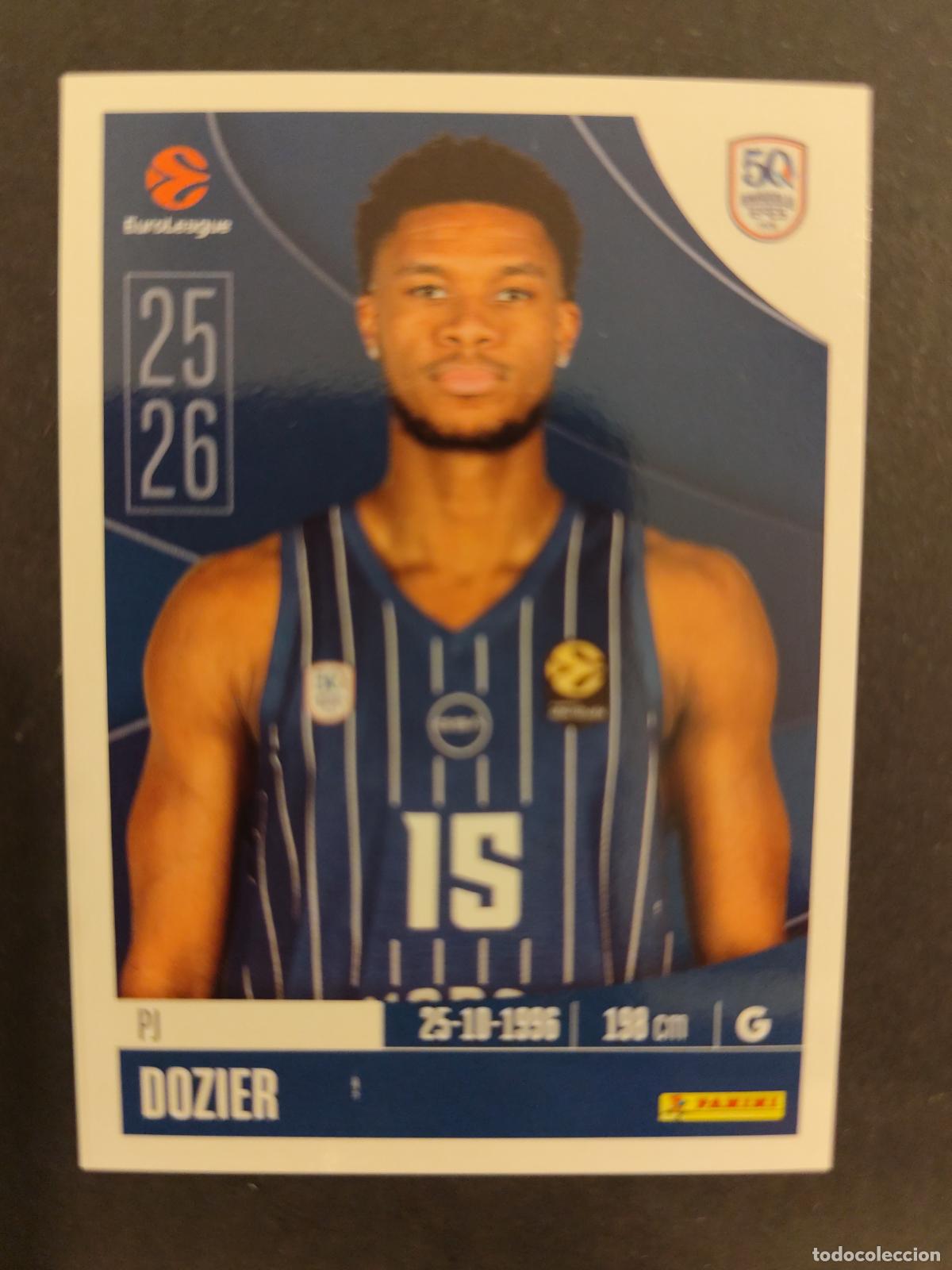 Coleccionismo deportivo: 52 P.J. DOZIER ANADOLU EFES PILSEN EUROLEAGUE 2025 2026 25 26 BALONCESTO