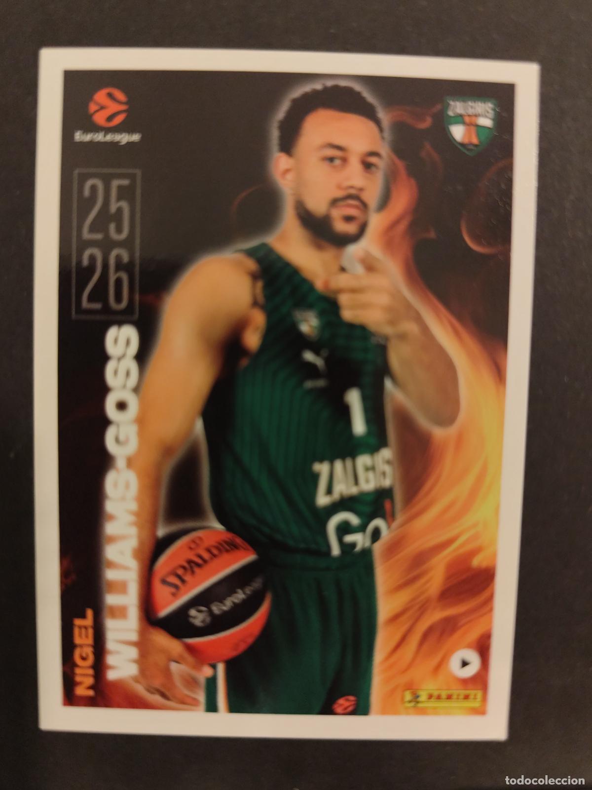 Coleccionismo deportivo: 23 NIGEL WILLIAMS-GOSS ŽALGIRIS KAUNAS KEY PLAYERS EUROLEAGUE 2025 2026 25 26 BALONCESTO