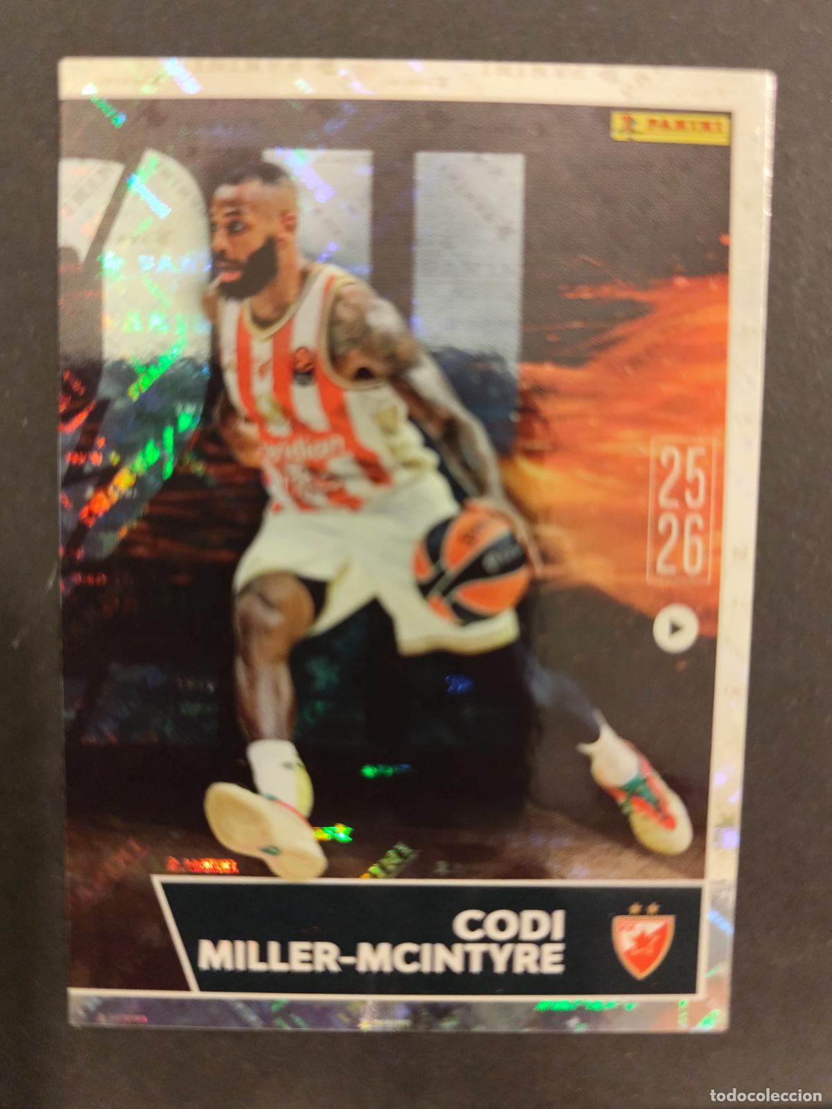 Coleccionismo deportivo: 29 CODI MILLER-MCINTYRE ESTRELLA ROJA BELGRADO HEAD TO HEAD EUROLEAGUE 2025 2026 25 26 BALONCESTO