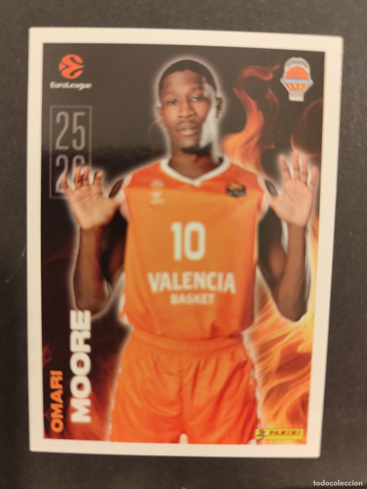 Collezionismo sportivo: 21 OMARI MOORE VALENCIA BASKET KEY PLAYERS EUROLEAGUE 2025 2026 25 26 BALONCESTO