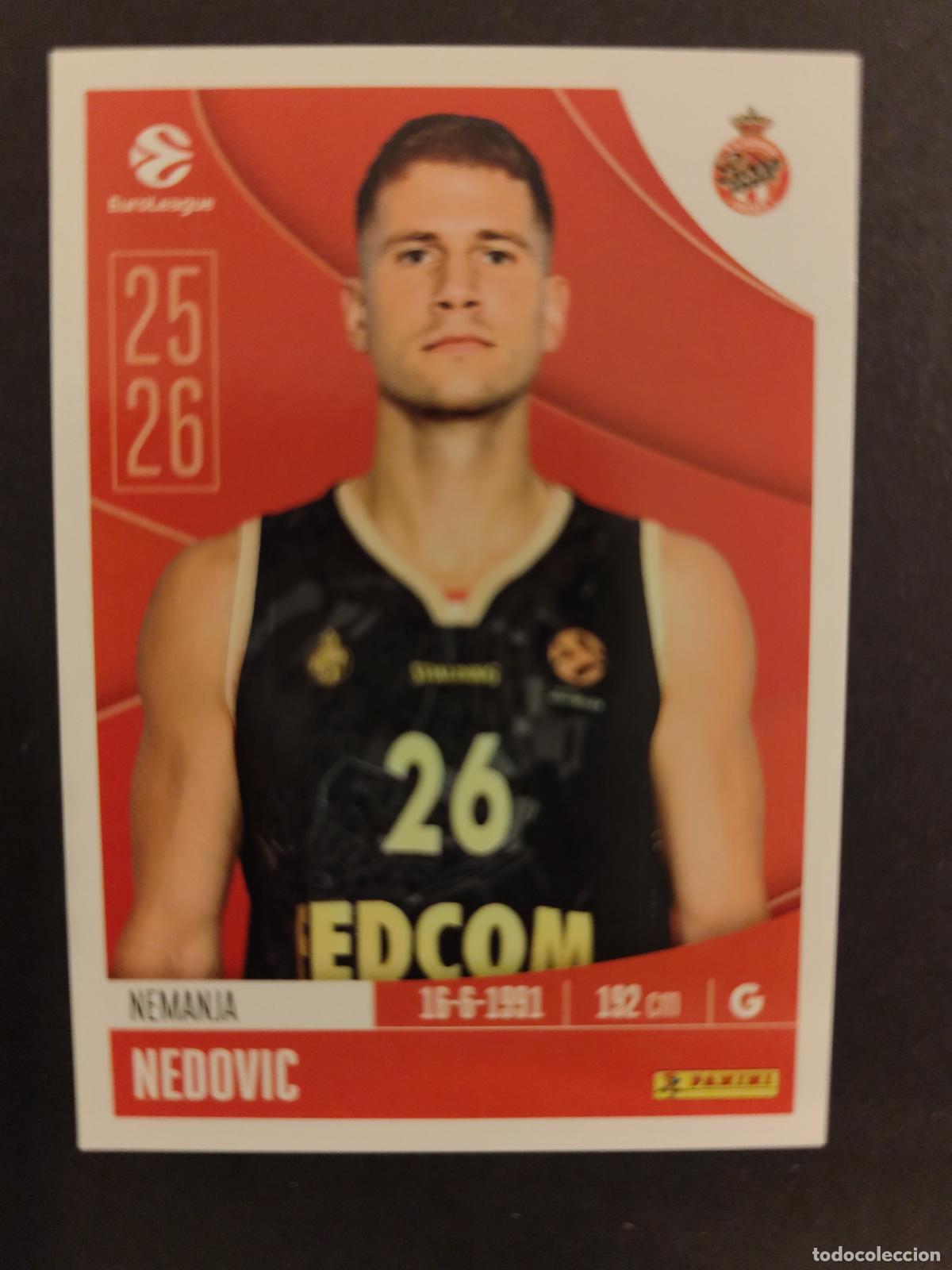 Coleccionismo deportivo: 66 NEMANJA NEDOVIC AS MONACO EUROLEAGUE 2025 2026 25 26 BALONCESTO