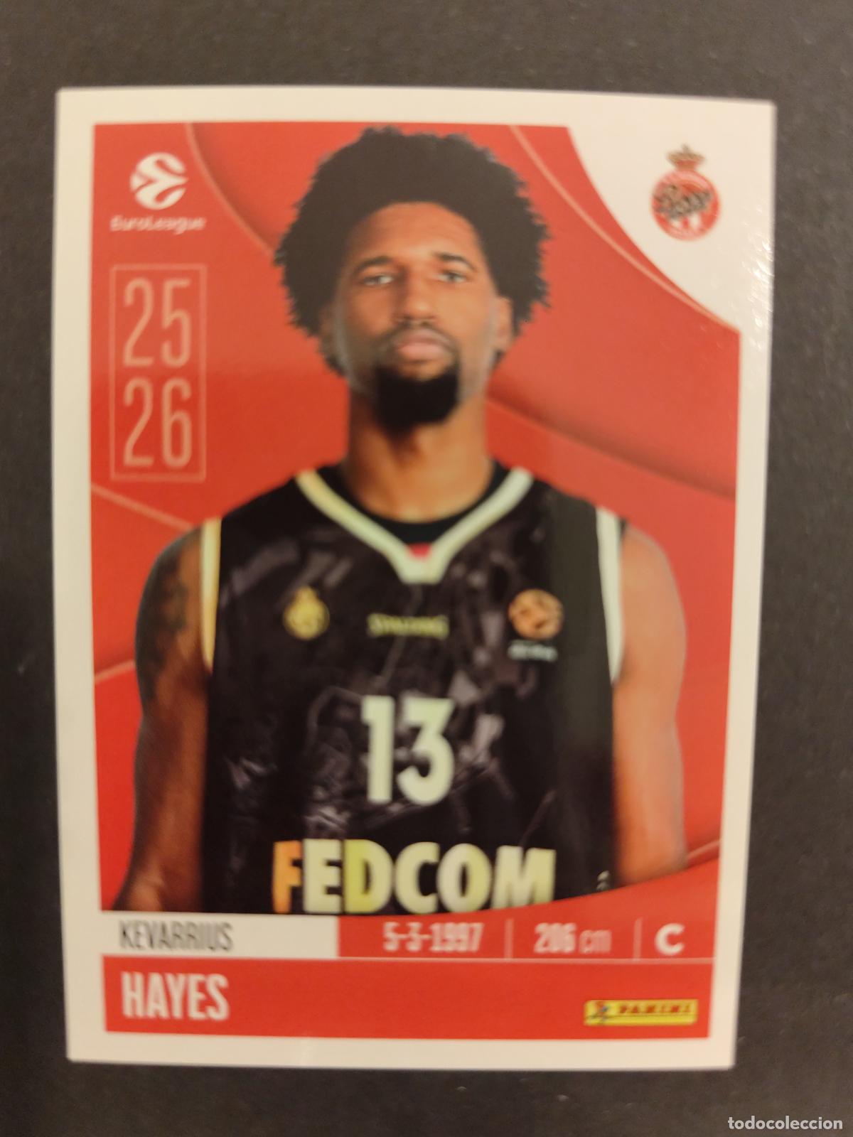 Coleccionismo deportivo: 74 KEVARRIUS HAYES AS MONACO EUROLEAGUE 2025 2026 25 26 BALONCESTO