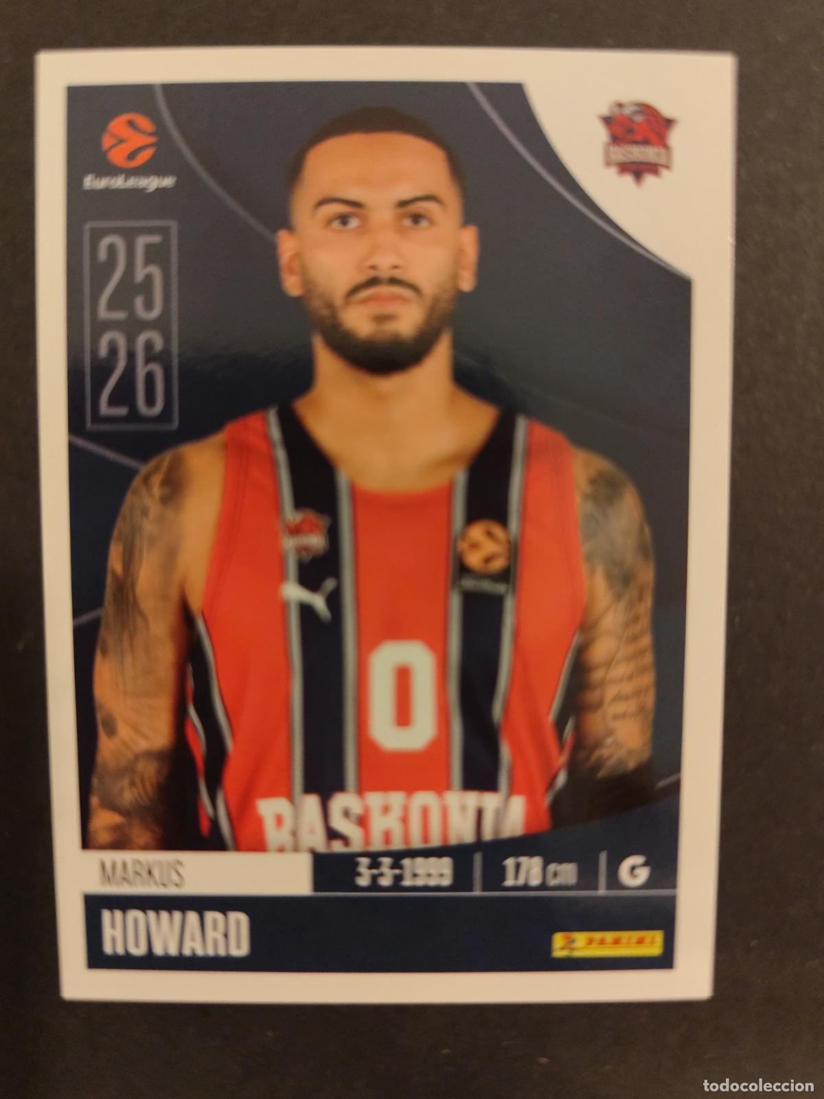 Coleccionismo deportivo: 80 MARKUS HOWARD BASKONIA EUROLEAGUE 2025 2026 25 26 BALONCESTO
