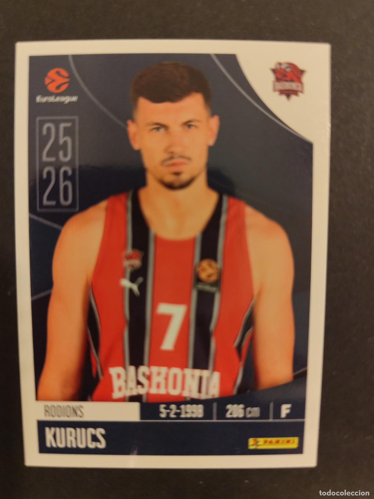 Coleccionismo deportivo: 87 RODIONS KURUCS BASKONIA EUROLEAGUE 2025 2026 25 26 BALONCESTO