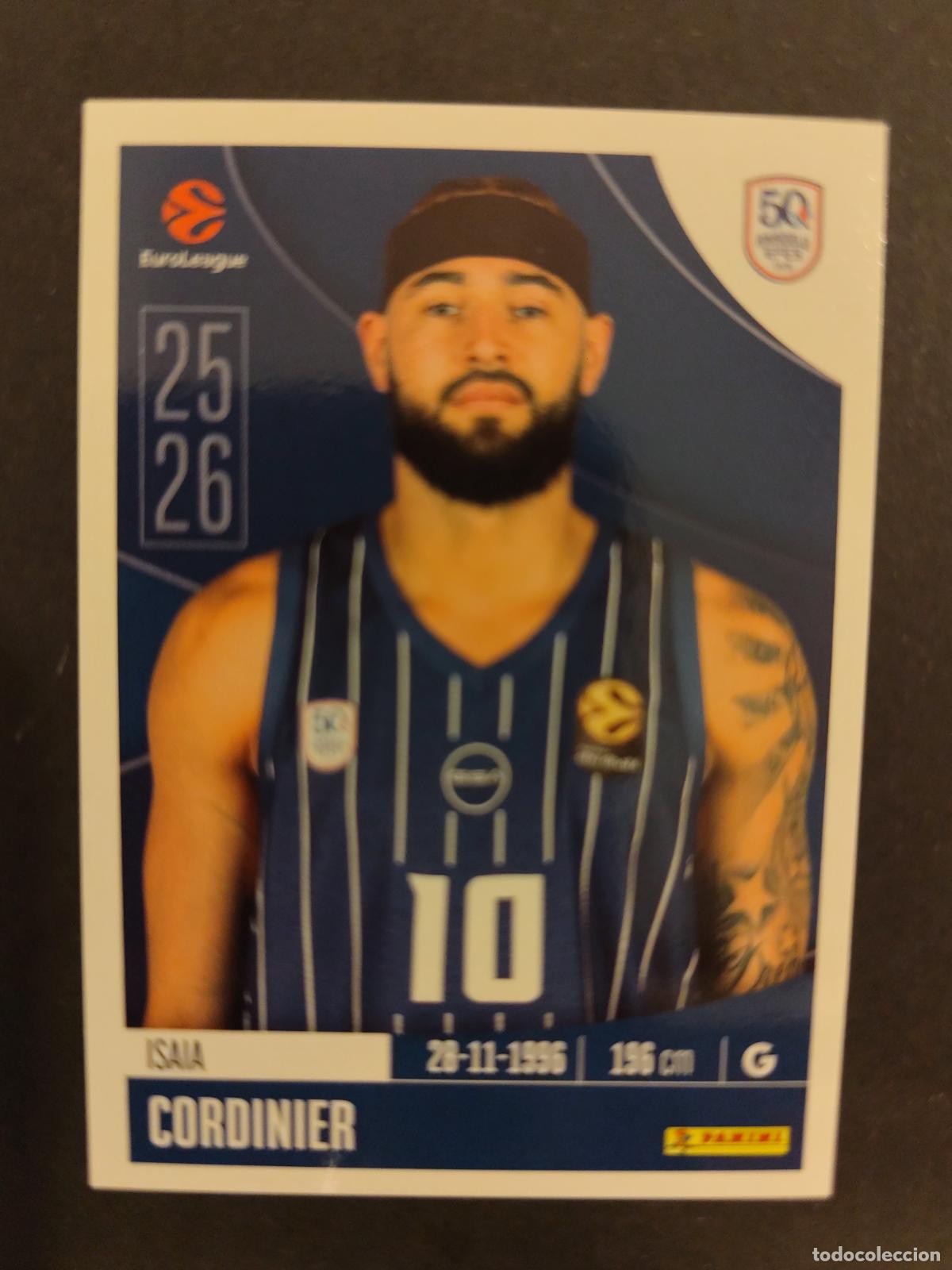 Coleccionismo deportivo: 51 ISAIA CORDINIER ANADOLU EFES PILSEN EUROLEAGUE 2025 2026 25 26 BALONCESTO