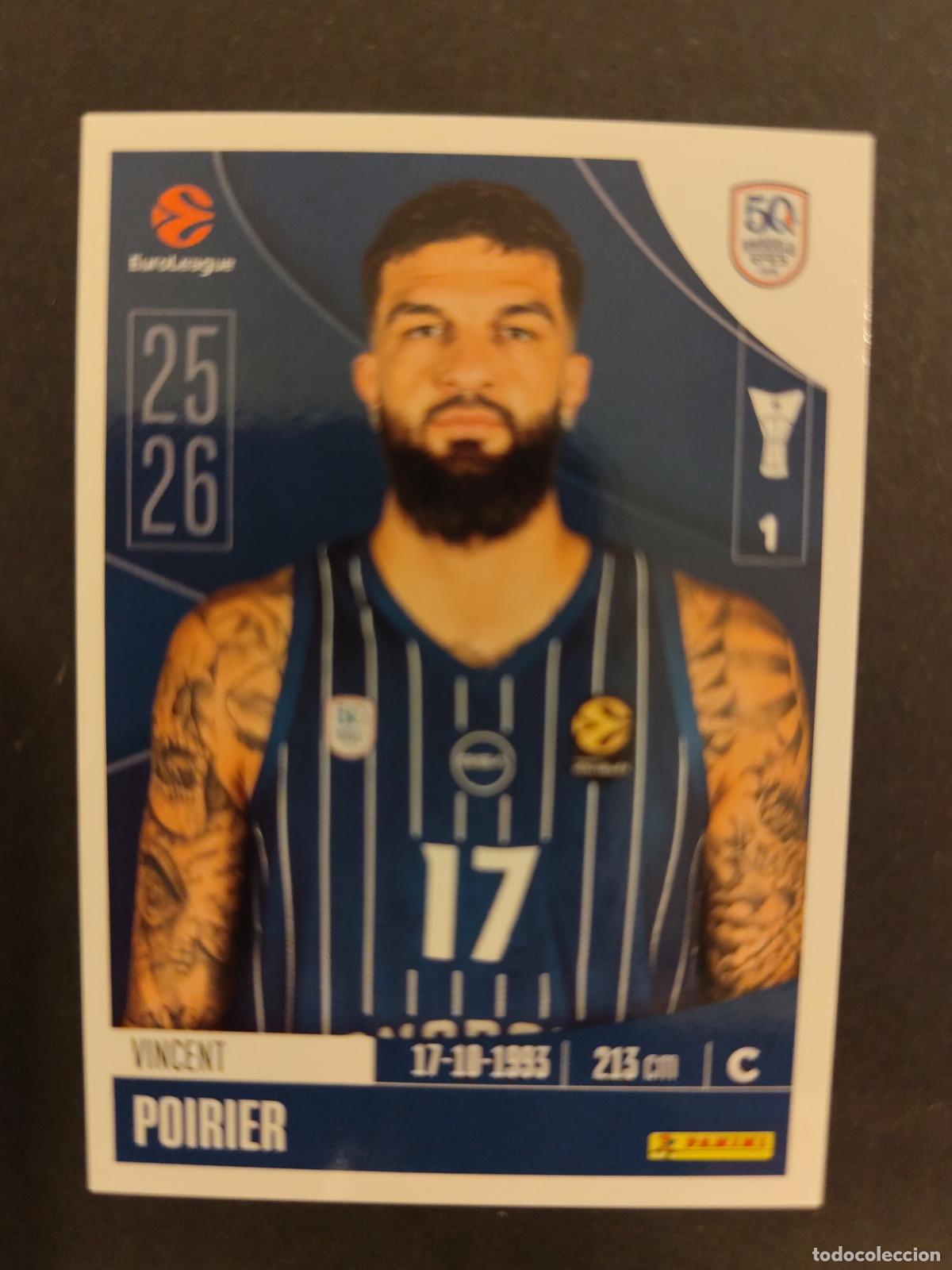 Sammelleidenschaft Sport: 59 VINCENT POIRIER ANADOLU EFES PILSEN EUROLEAGUE 2025 2026 25 26 BALONCESTO