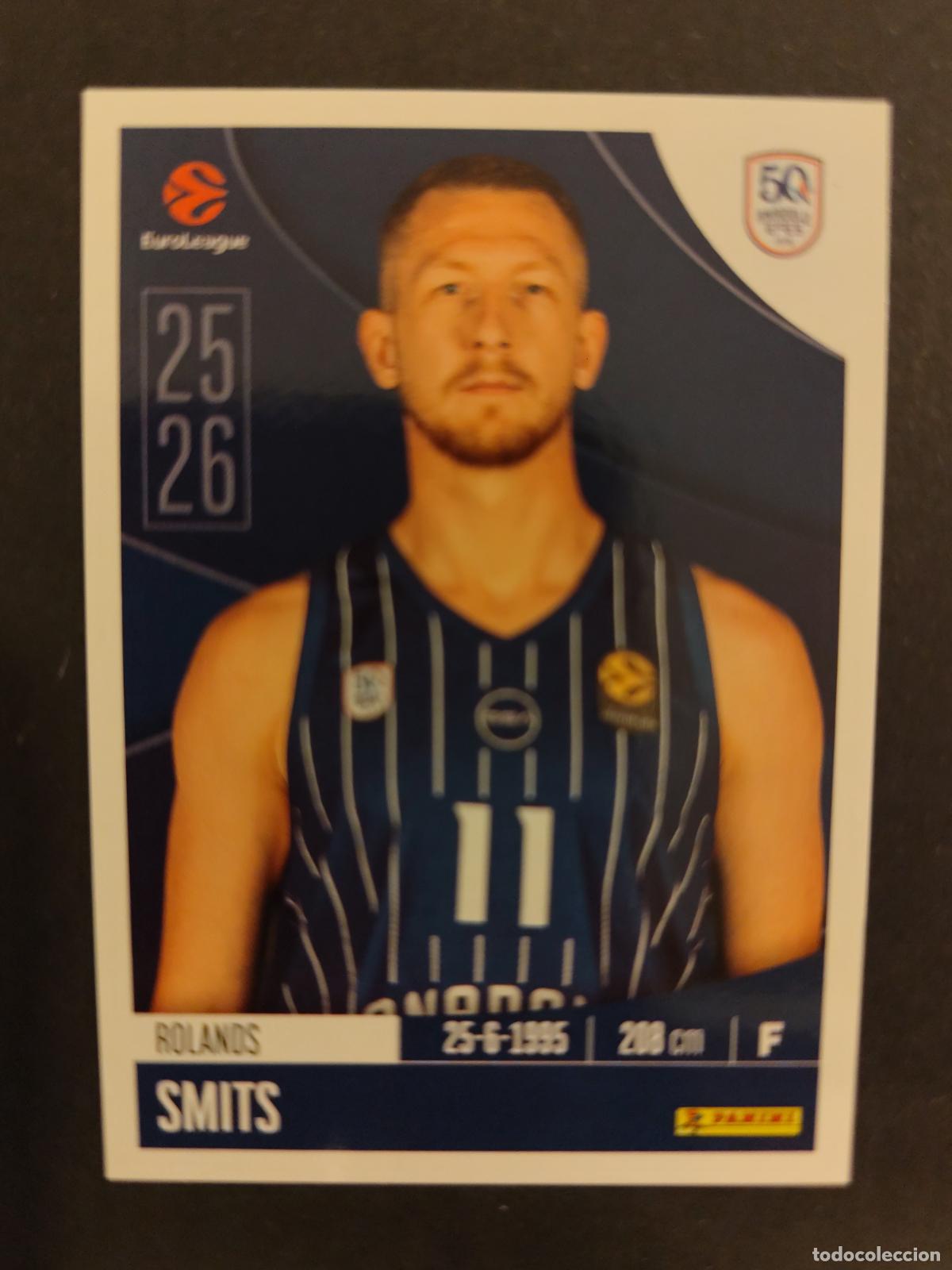 Sammelleidenschaft Sport: 54 ROLANDS SMITS ANADOLU EFES PILSEN EUROLEAGUE 2025 2026 25 26 BALONCESTO