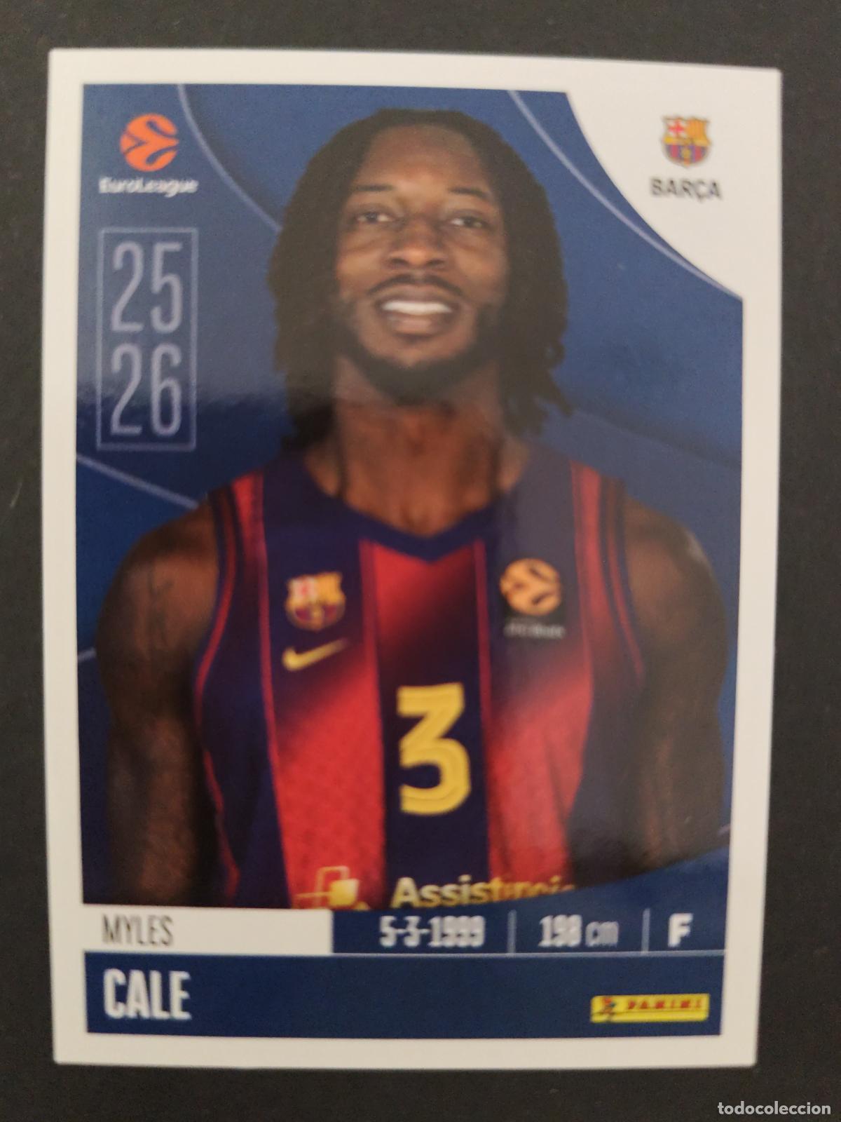 Sports collectibles: 154 MYLES CALE BARCELONA BAR&Ccedil;A EUROLEAGUE 2025 2026 25 26 BALONCESTO