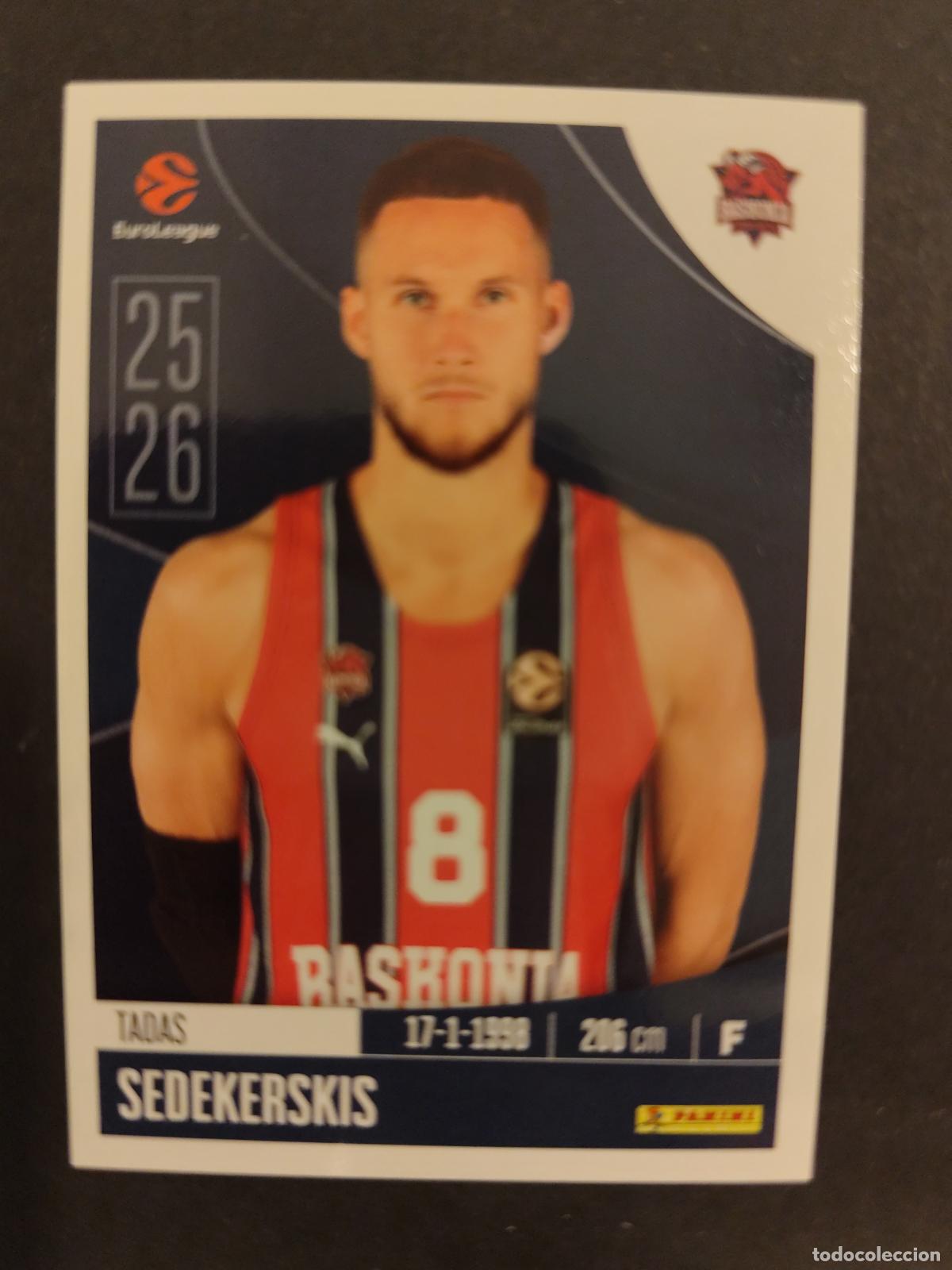 Sports collectibles: 88 TADAS SEDEKERSKIS BASKONIA EUROLEAGUE 2025 2026 25 26 BALONCESTO