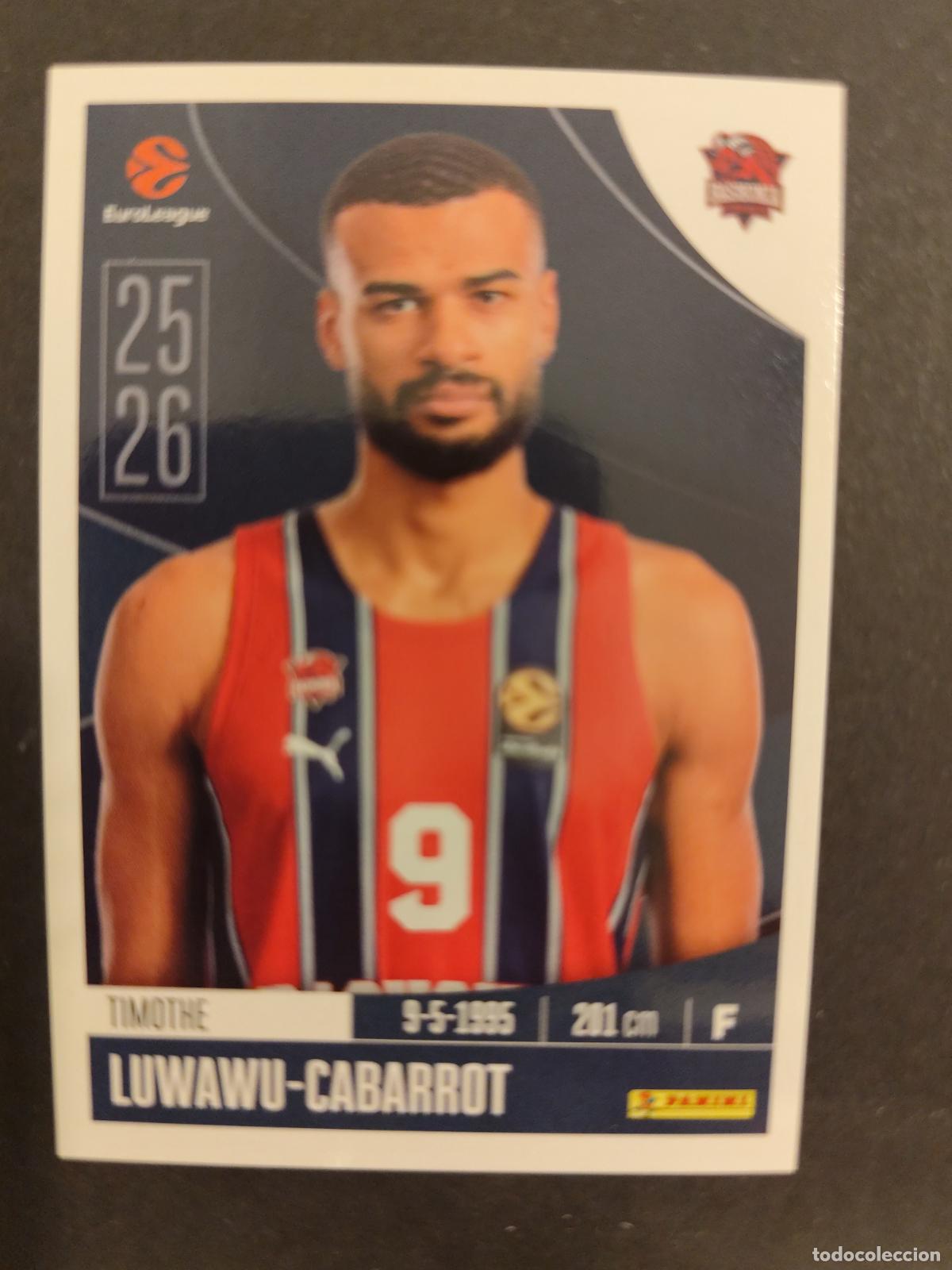 Sports collectibles: 89 TIMOTHE LUWAWU-CABARROT BASKONIA EUROLEAGUE 2025 2026 25 26 BALONCESTO
