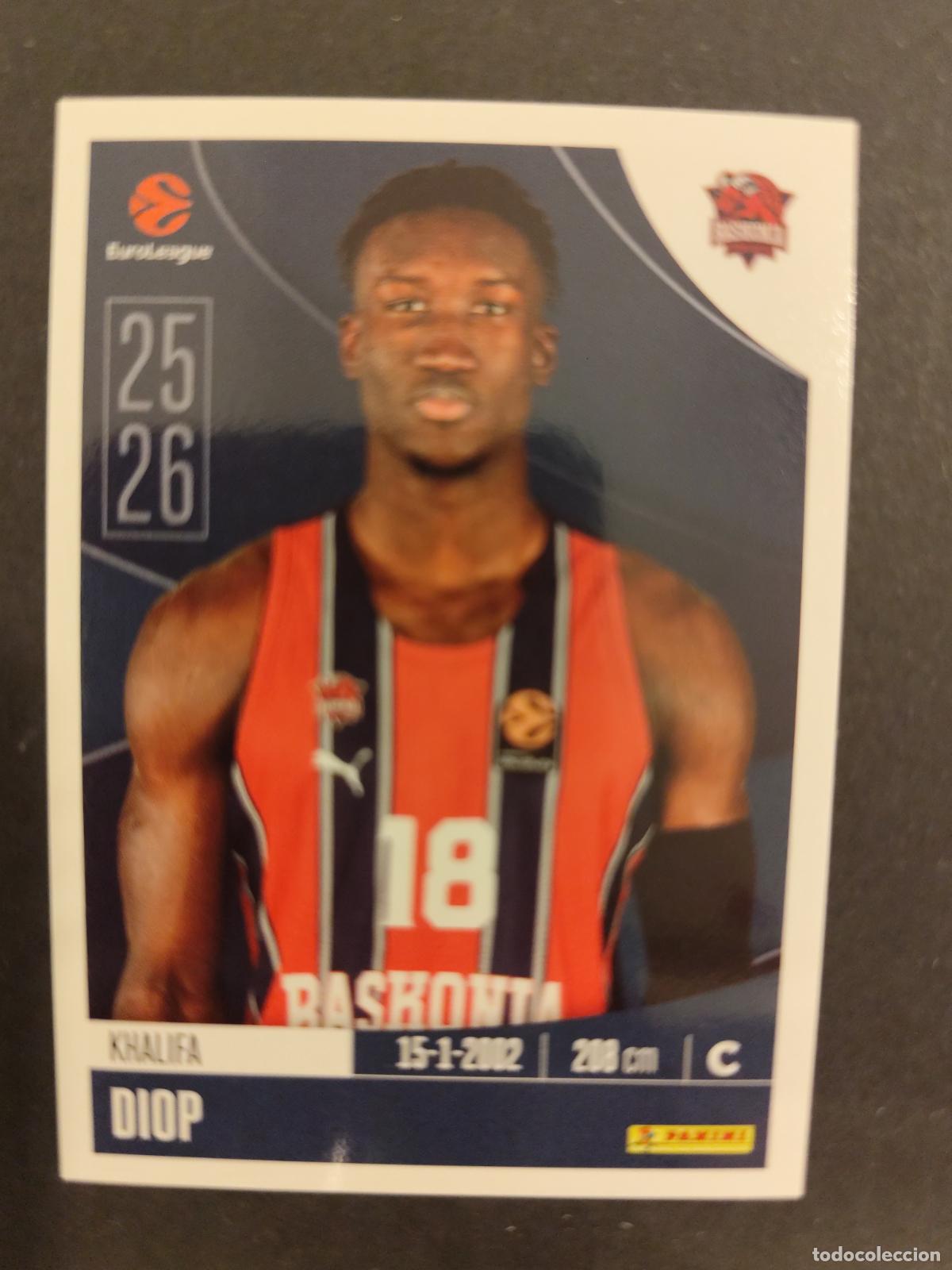 Sports collectibles: 93 KHALIFA DIOP BASKONIA EUROLEAGUE 2025 2026 25 26 BALONCESTO
