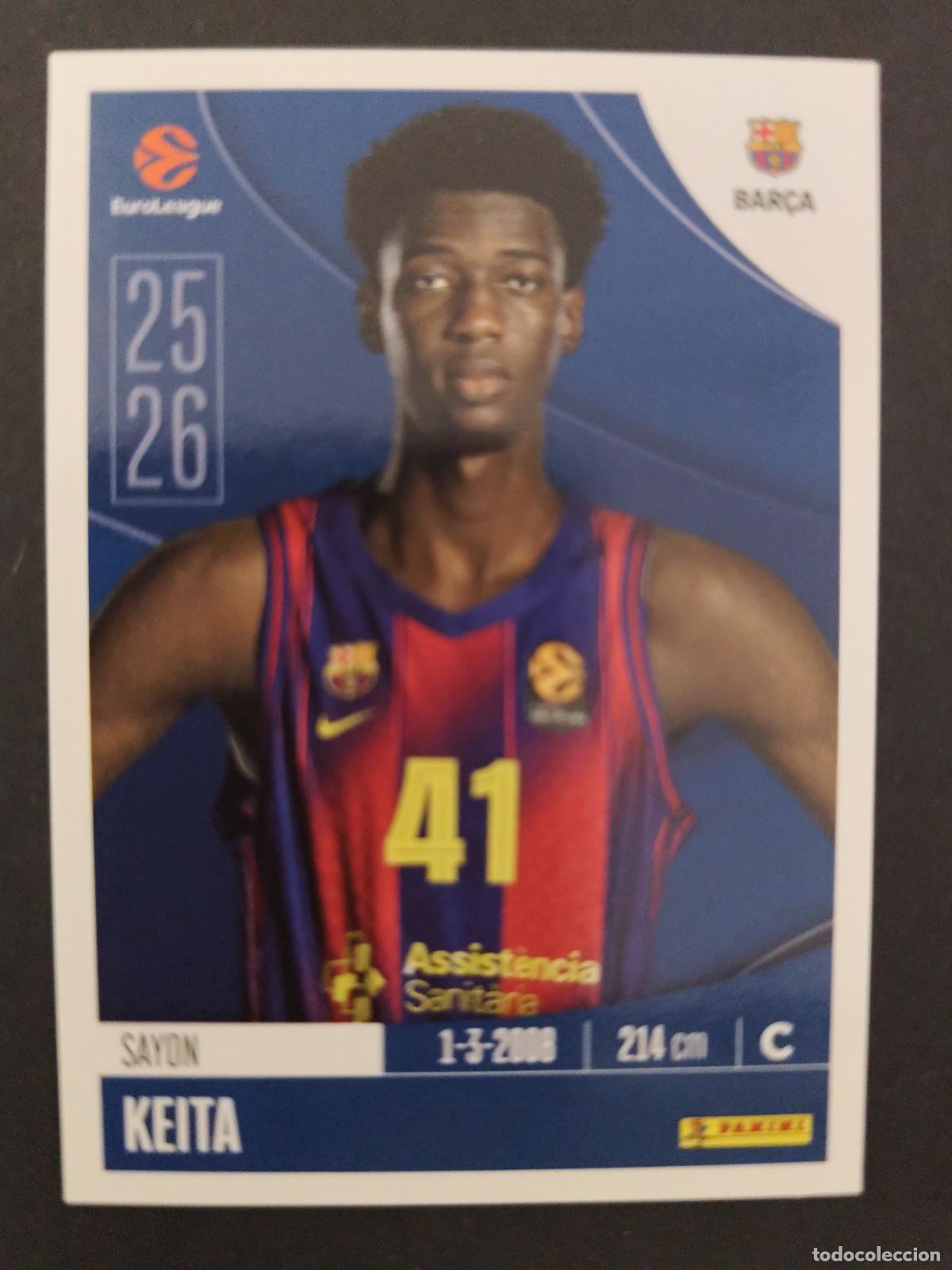 Sports collectibles: 162 SAYON KEITA BARCELONA BAR&Ccedil;A EUROLEAGUE 2025 2026 25 26 BALONCESTO