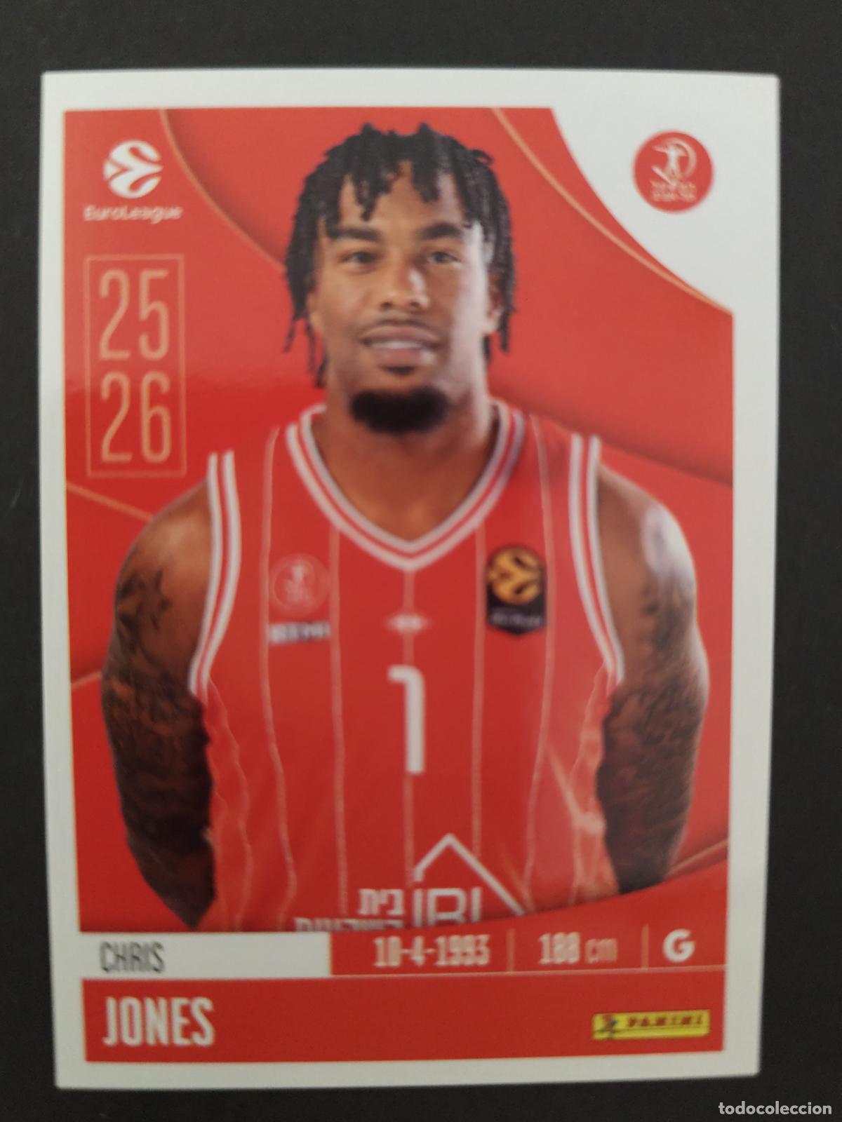 Sports collectibles: 199 CHRIS JONES HAPOEL TEL AVIV EUROLEAGUE 2025 2026 25 26 BALONCESTO