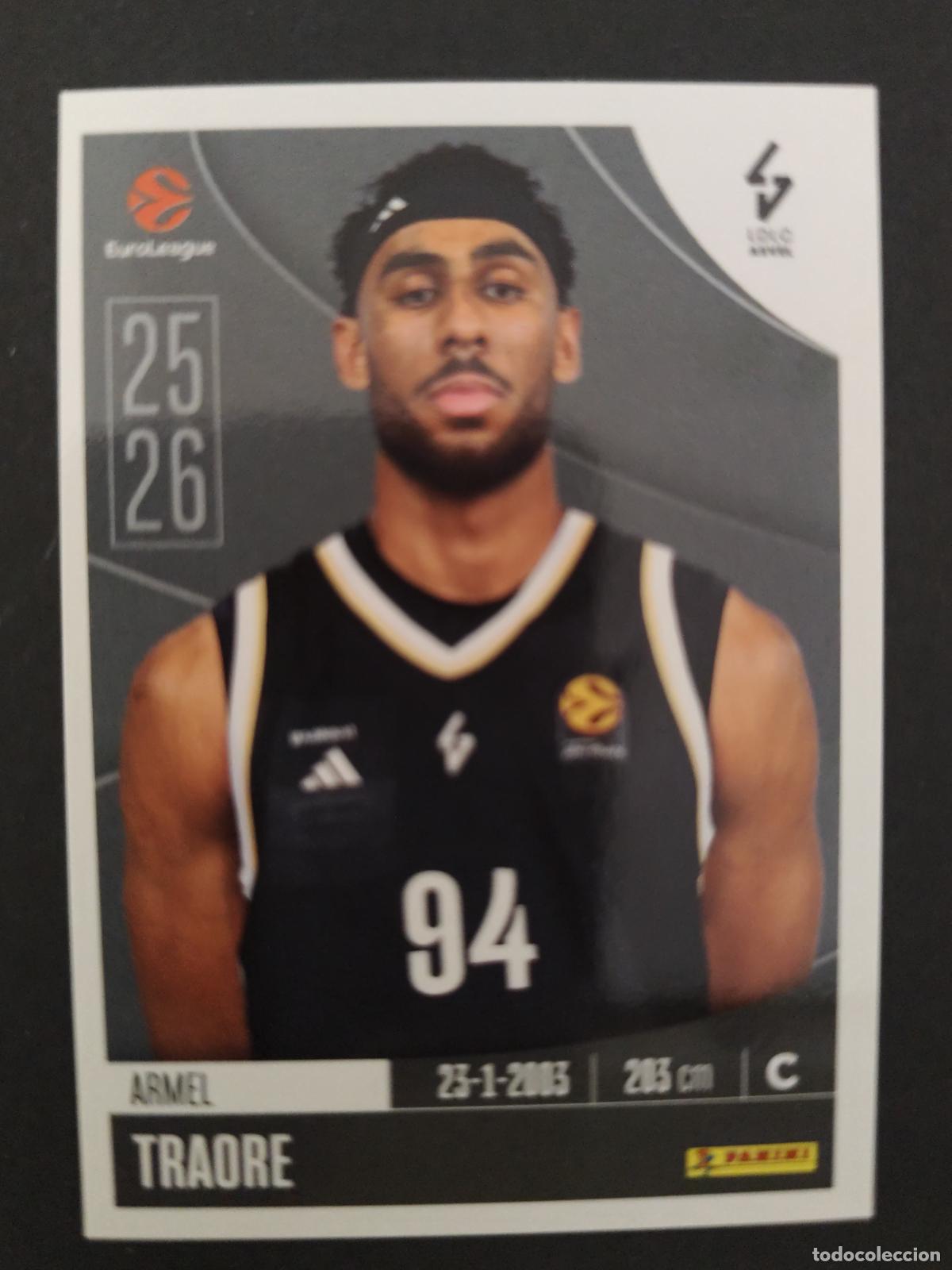 Sammelleidenschaft Sport: 228 ARMEL TRAORE ASVEL VILLEURBANNE EUROLEAGUE 2025 2026 25 26 BALONCESTO