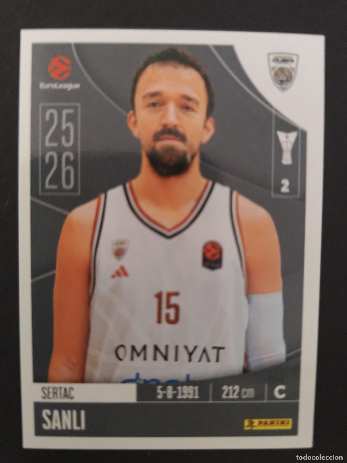 Sammelleidenschaft Sport: 125 SERTAC SANLI DUBAI BASKETBALL EUROLEAGUE 2025 2026 25 26 BALONCESTO