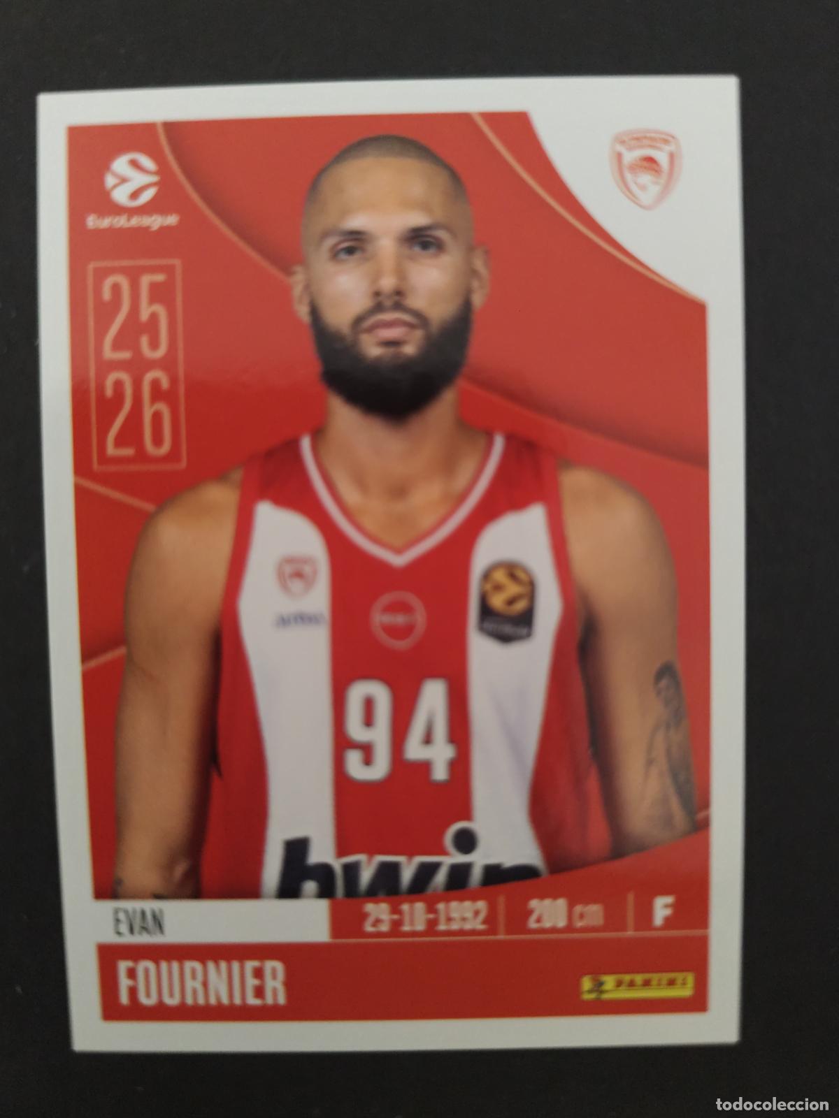 Sammelleidenschaft Sport: 261 EVAN FOURNIER OLYMPIACOS EUROLEAGUE 2025 2026 25 26 BALONCESTO