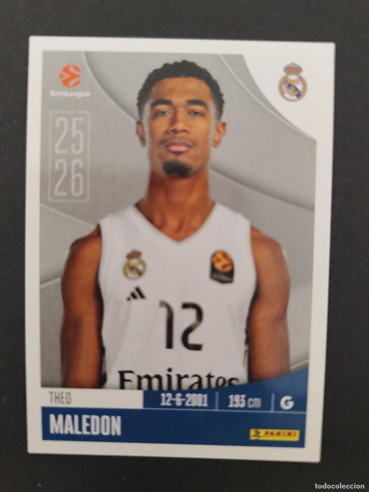 Sammelleidenschaft Sport: 319 THEO MALEDON REAL MADRID EUROLEAGUE 2025 2026 25 26 BALONCESTO