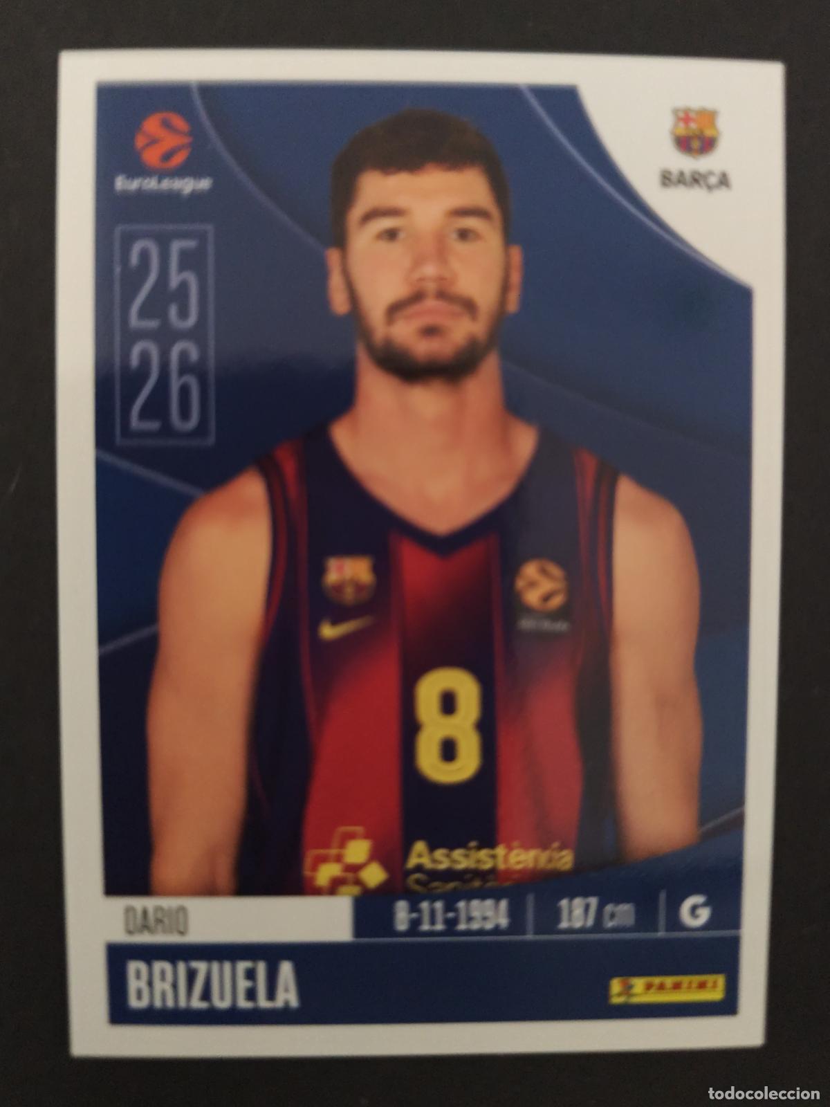 Sammelleidenschaft Sport: 150 DARIO BRIZUELA BARCELONA BAR&Ccedil;A EUROLEAGUE 2025 2026 25 26 BALONCESTO