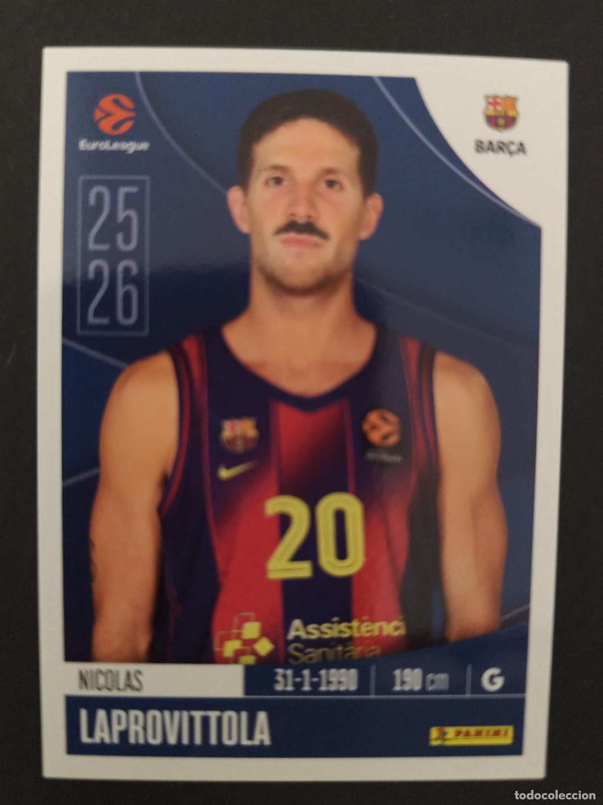 Sammelleidenschaft Sport: 153 NICOLAS LAPROVITTOLA BARCELONA BAR&Ccedil;A EUROLEAGUE 2025 2026 25 26 BALONCESTO