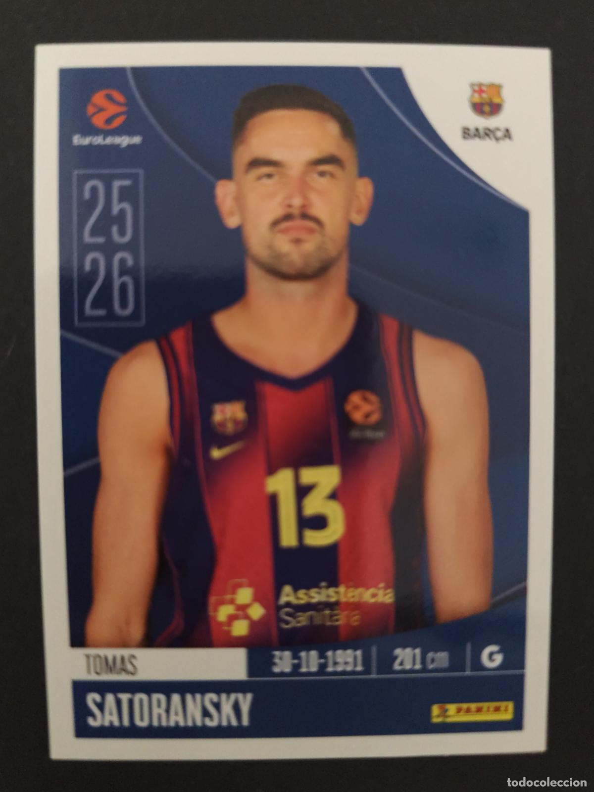 Sammelleidenschaft Sport: 151 TOMAS SATORANSKY BARCELONA BAR&Ccedil;A EUROLEAGUE 2025 2026 25 26 BALONCESTO