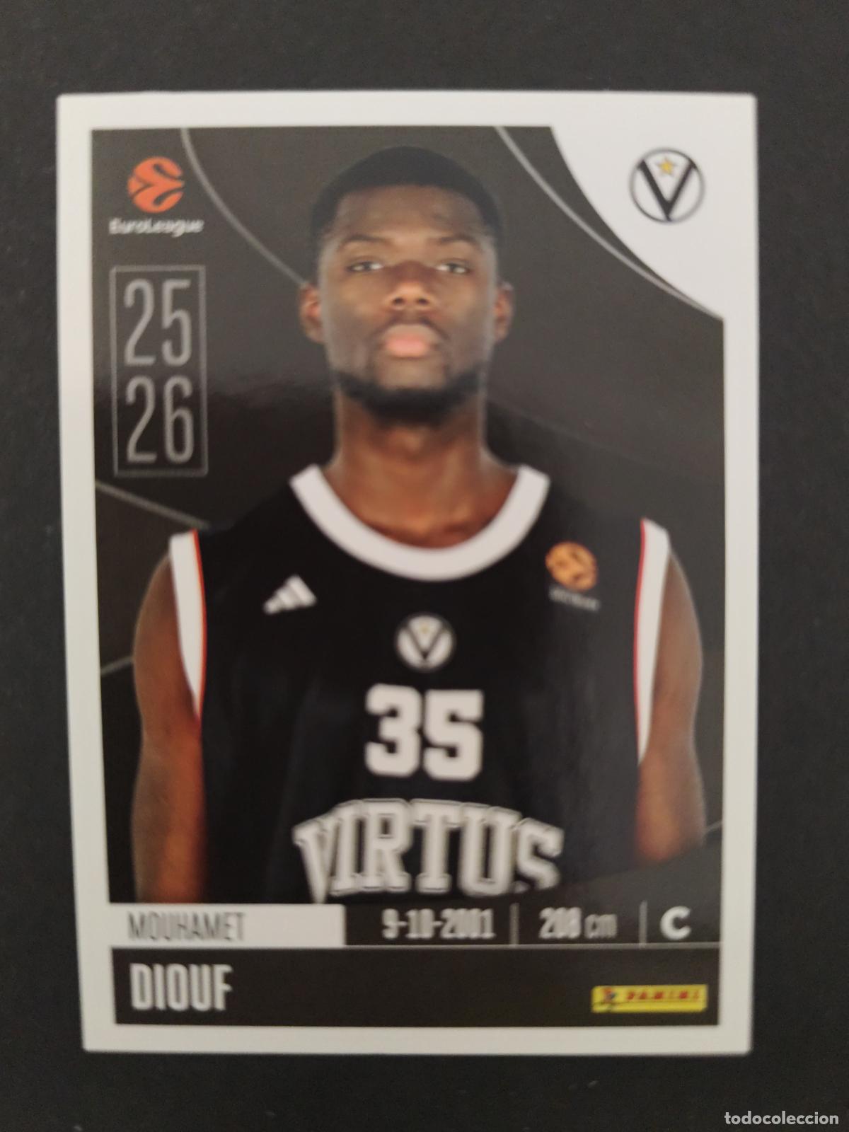 Sammelleidenschaft Sport: 366 MOUHAMET DIOUF VIRTUS BOLOGNA EUROLEAGUE 2025 2026 25 26 BALONCESTO