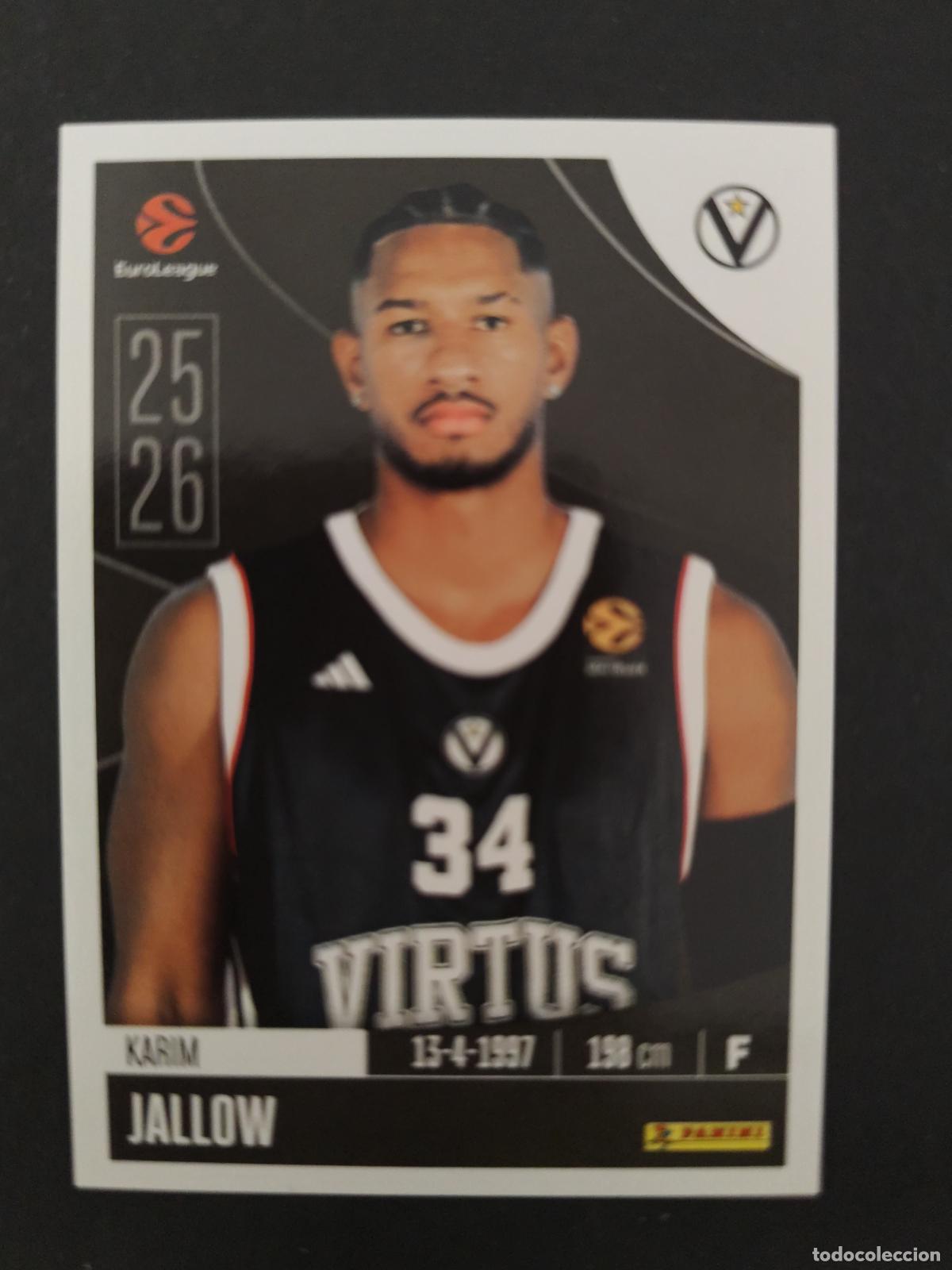 Sammelleidenschaft Sport: 363 KARIM JALLOW VIRTUS BOLOGNA EUROLEAGUE 2025 2026 25 26 BALONCESTO