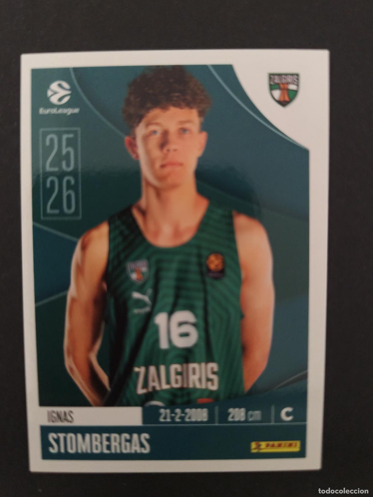 Sammelleidenschaft Sport: 383 IGNAS STOMBERGAS ŽALGIRIS KAUNAS EUROLEAGUE 2025 2026 25 26 BALONCESTO