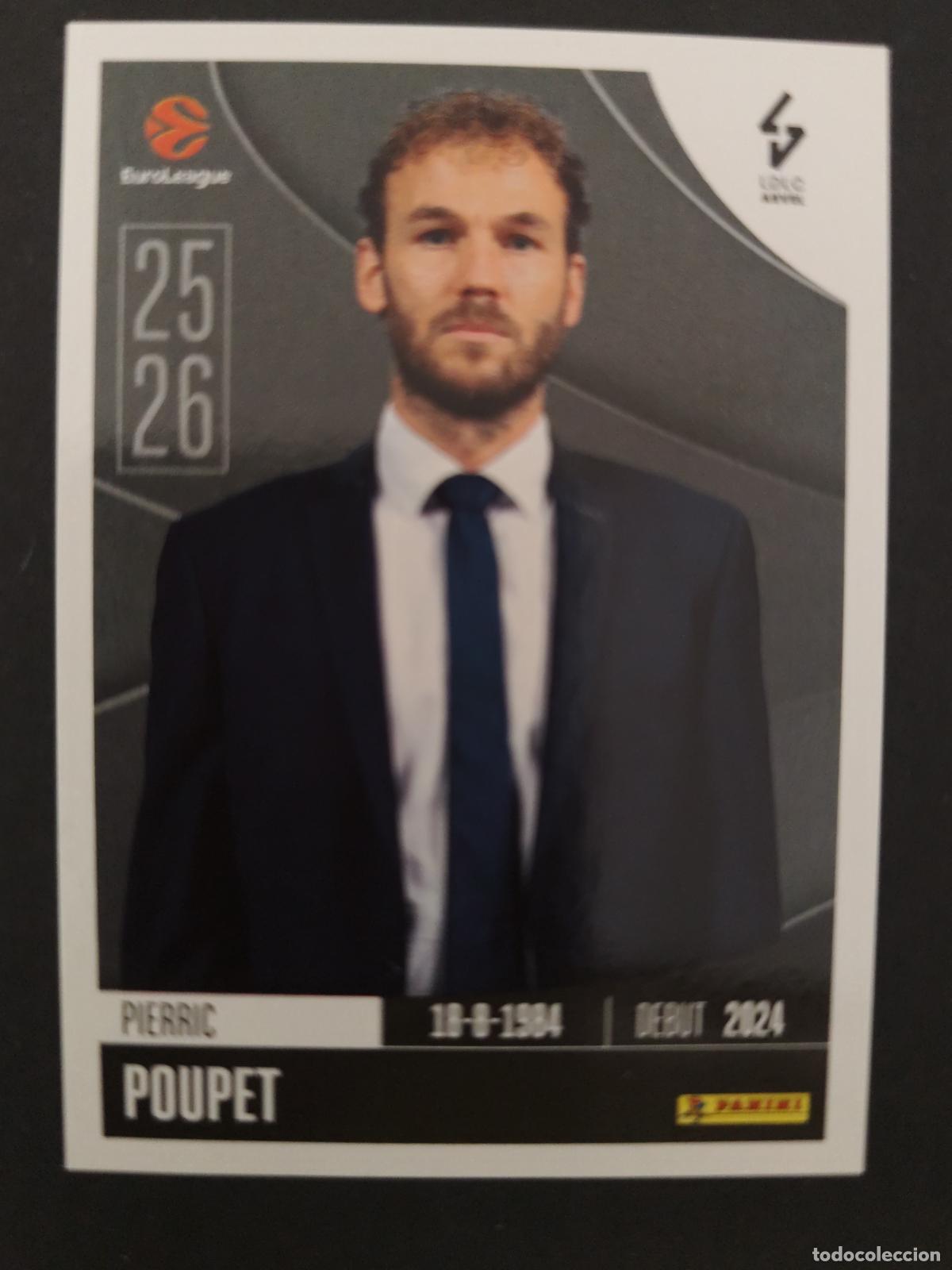 Sammelleidenschaft Sport: 215 PIERRIC POUPET ASVEL VILLEURBANNE EUROLEAGUE 2025 2026 25 26 BALONCESTO