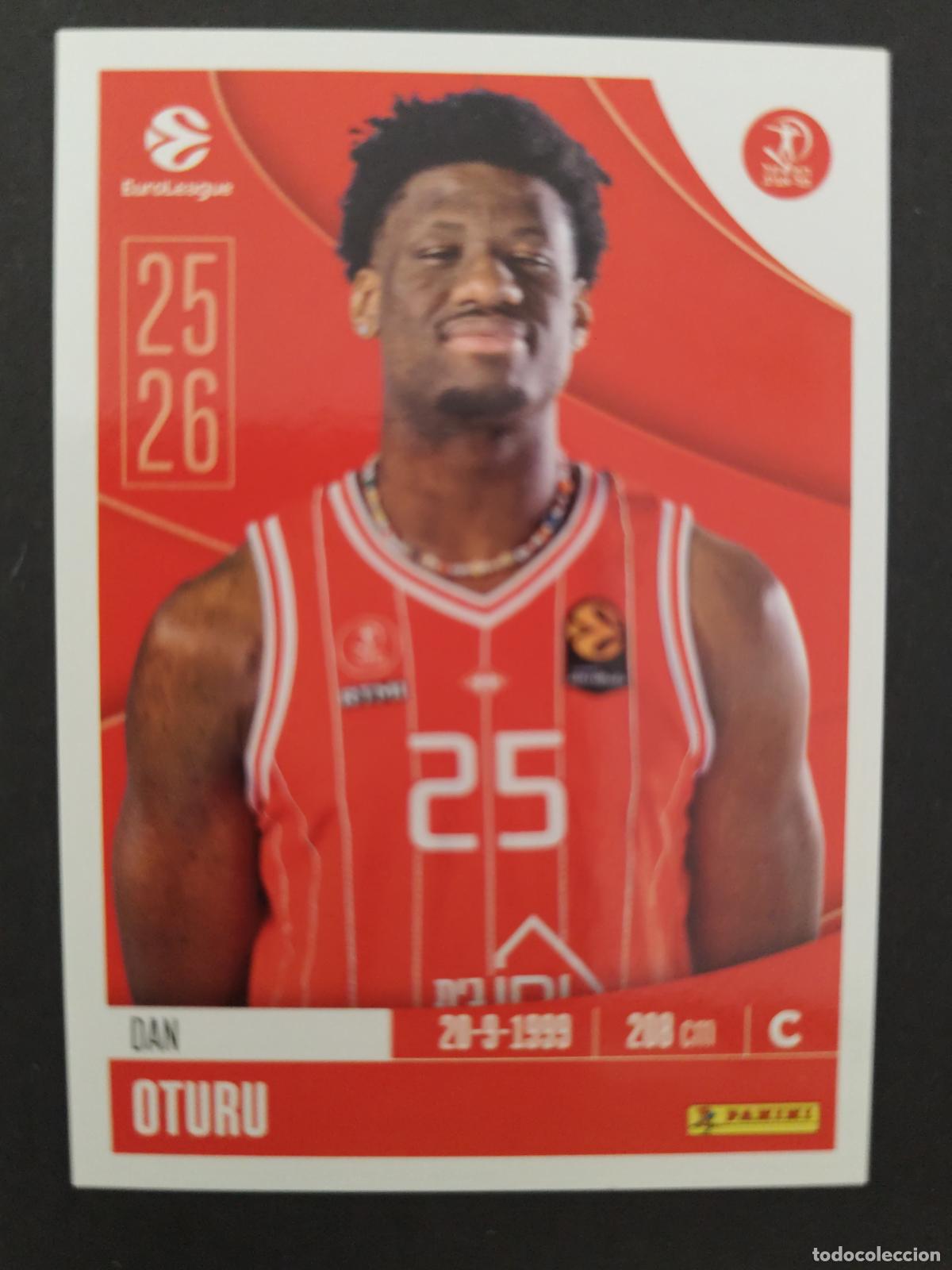 Sammelleidenschaft Sport: 213 DAN OTURU HAPOEL TEL AVIV EUROLEAGUE 2025 2026 25 26 BALONCESTO