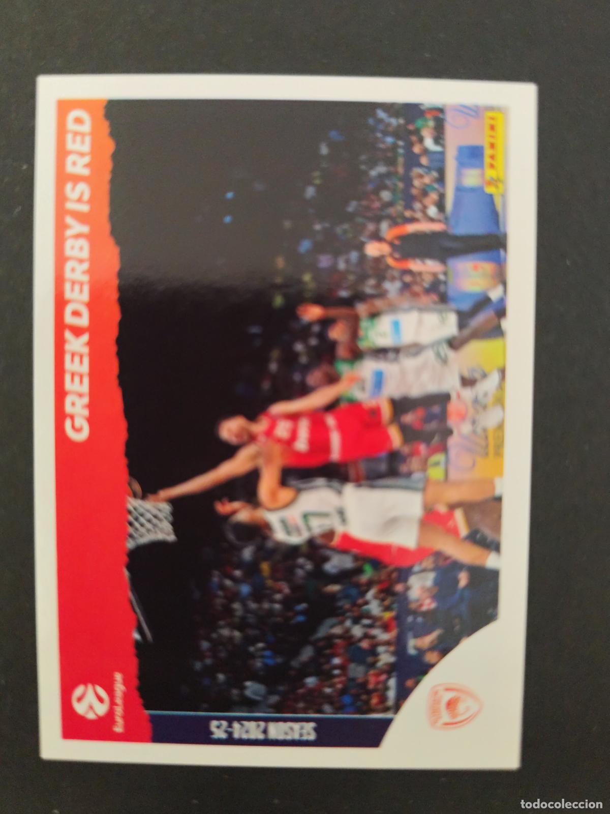 Sammelleidenschaft Sport: 430 GREEK DERBY IS RED OLYMPIACOS EUROLEAGUE 2025 2026 25 26 BALONCESTO