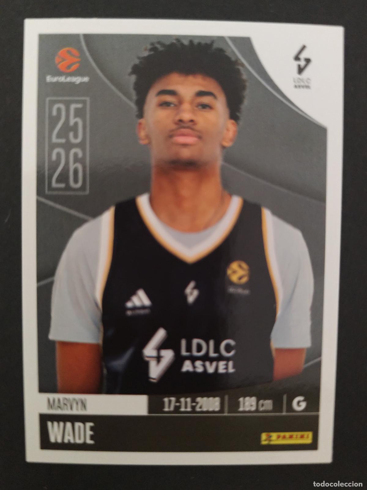 Sammelleidenschaft Sport: 221 MARVYN WADE ASVEL VILLEURBANNE EUROLEAGUE 2025 2026 25 26 BALONCESTO