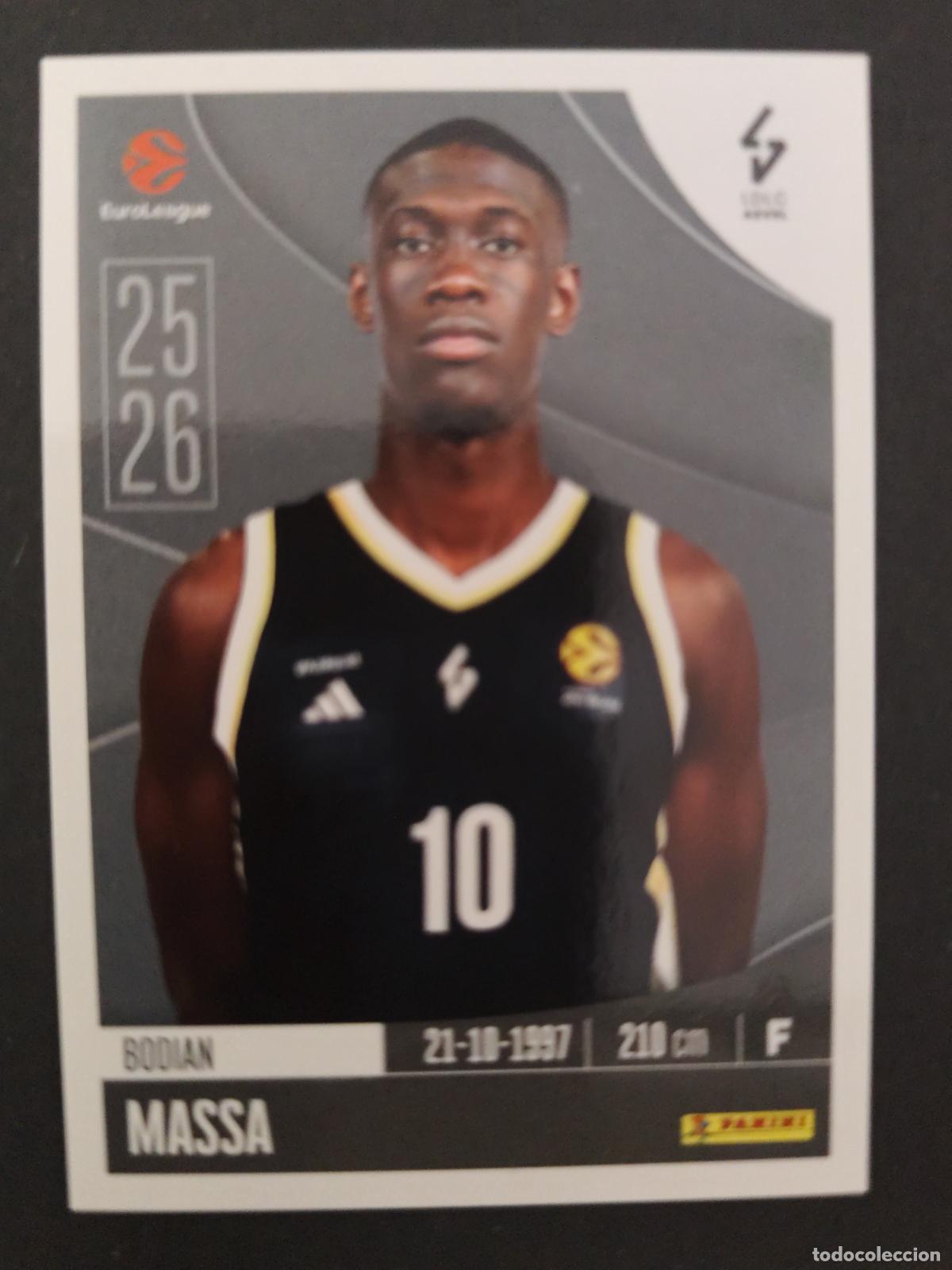 Sammelleidenschaft Sport: 226 BODIAN MASSA ASVEL VILLEURBANNE EUROLEAGUE 2025 2026 25 26 BALONCESTO