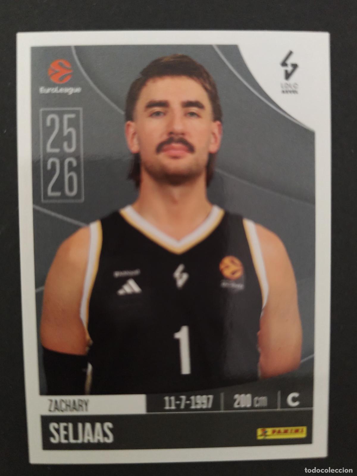Colecionismo desportivo: 227 ZACHARY SELJAAS ASVEL VILLEURBANNE EUROLEAGUE 2025 2026 25 26 BALONCESTO