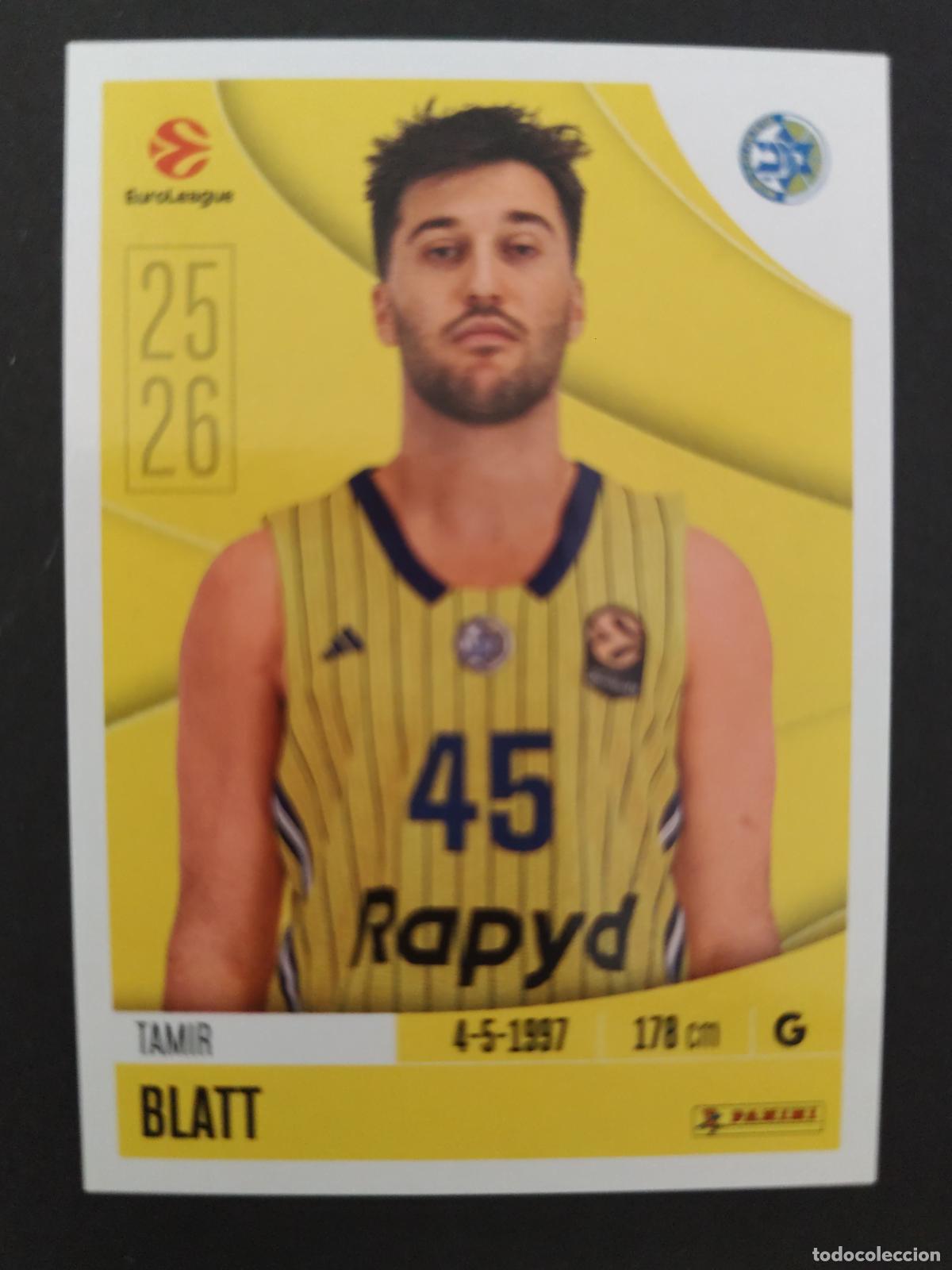 Colecionismo desportivo: 238 TAMIR BLATT MACCABI TEL AVIV EUROLEAGUE 2025 2026 25 26 BALONCESTO