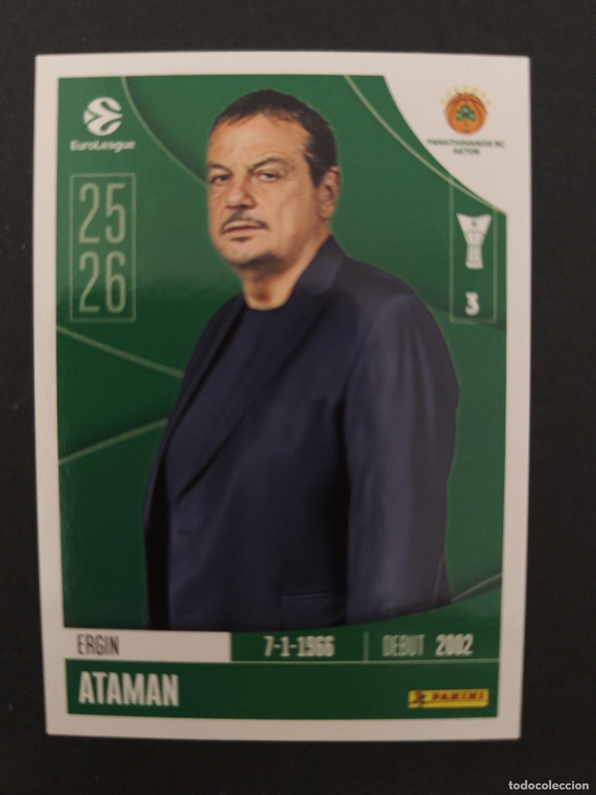Colecionismo desportivo: 266 ERGIN ATAMAN PANATHINAIKOS EUROLEAGUE 2025 2026 25 26 BALONCESTO