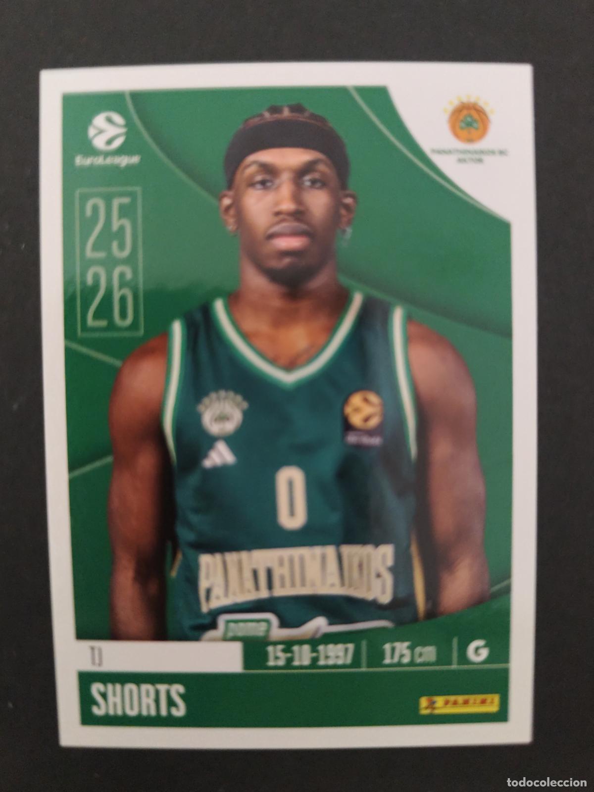 Colecionismo desportivo: 267 TJ SHORTS PANATHINAIKOS EUROLEAGUE 2025 2026 25 26 BALONCESTO